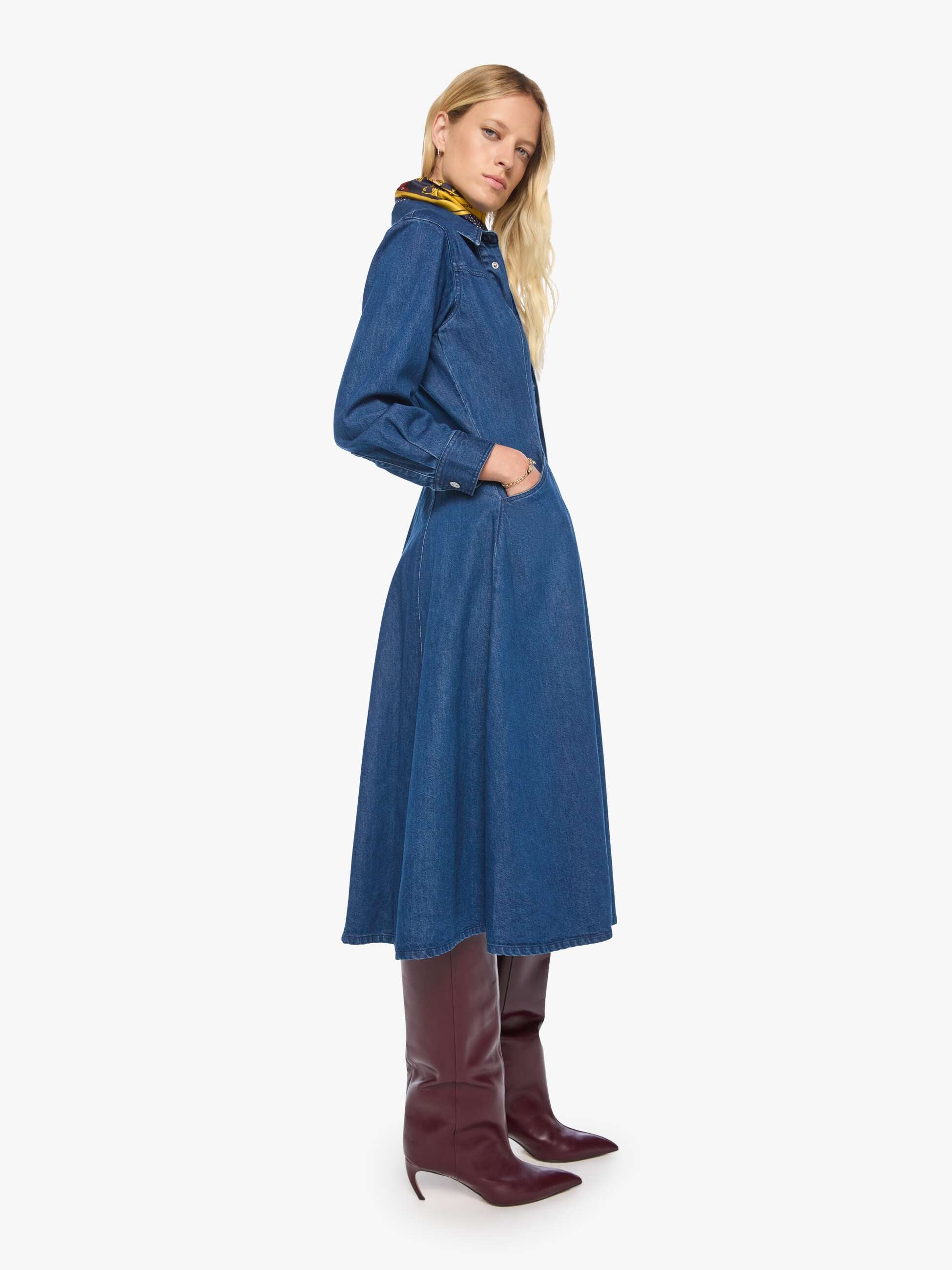 Mother Skirts Dresses Honor Roll Western Kleid Dunkelblau