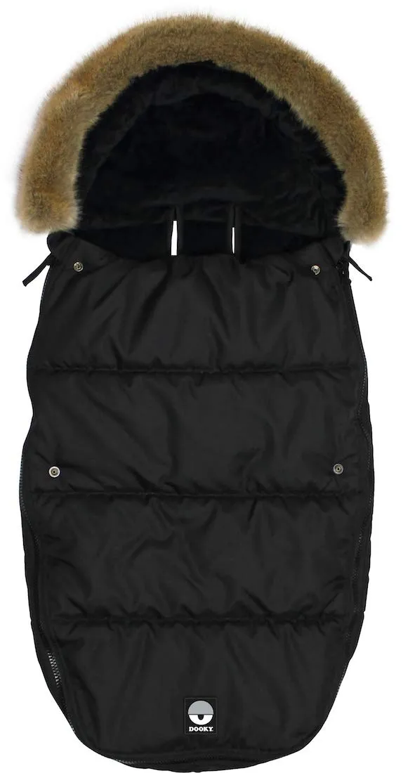 Dooky Black Furry Fußsack L grau 98x50 Winter