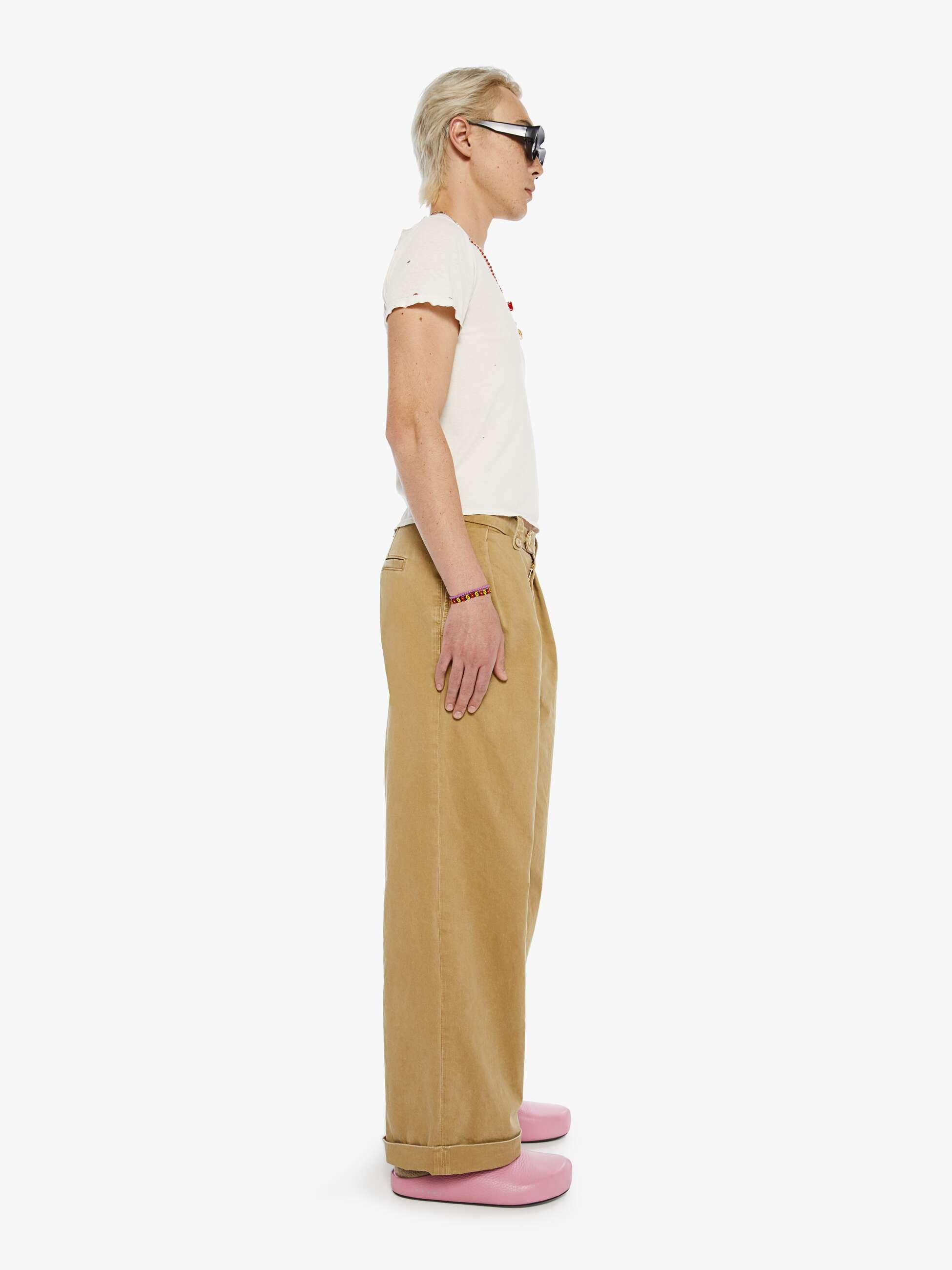 Mother The Head Honcho Hose Khaki Classic Straight Baumwolle