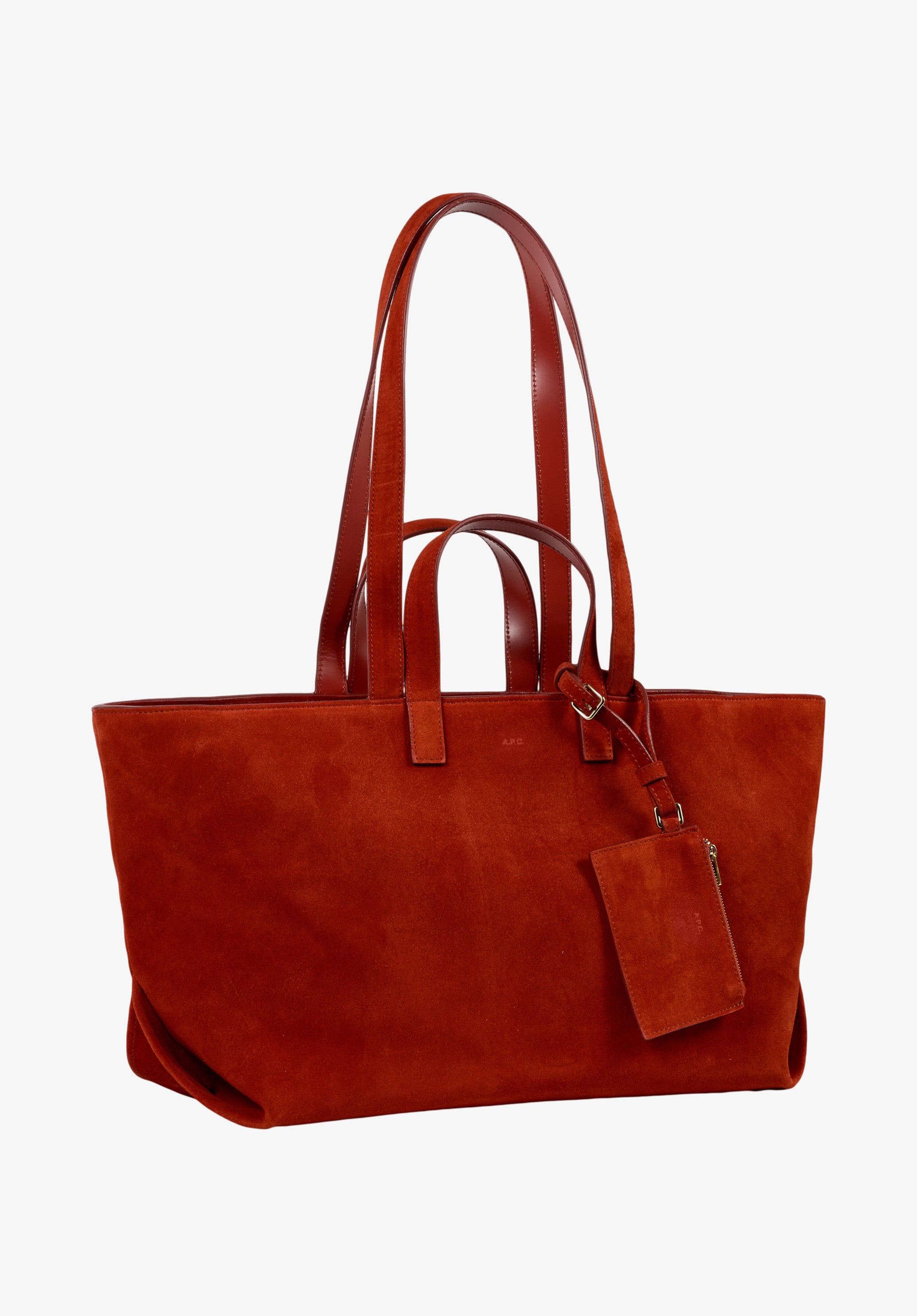 A.P.C. Drummer Tasche TU orange Kalbs-Wildleder