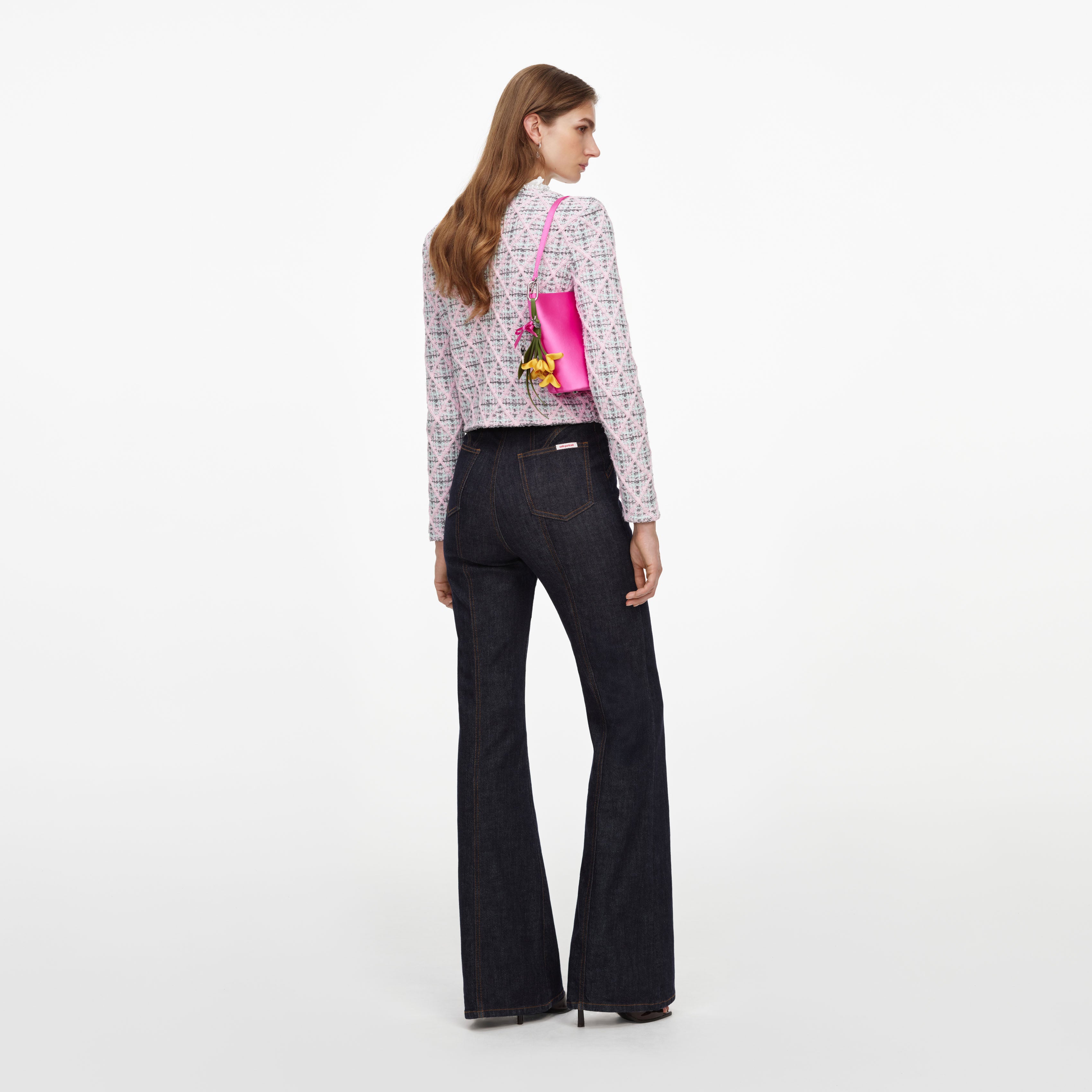 Self Portrait Indigo High Waisted Denim Jeans 27