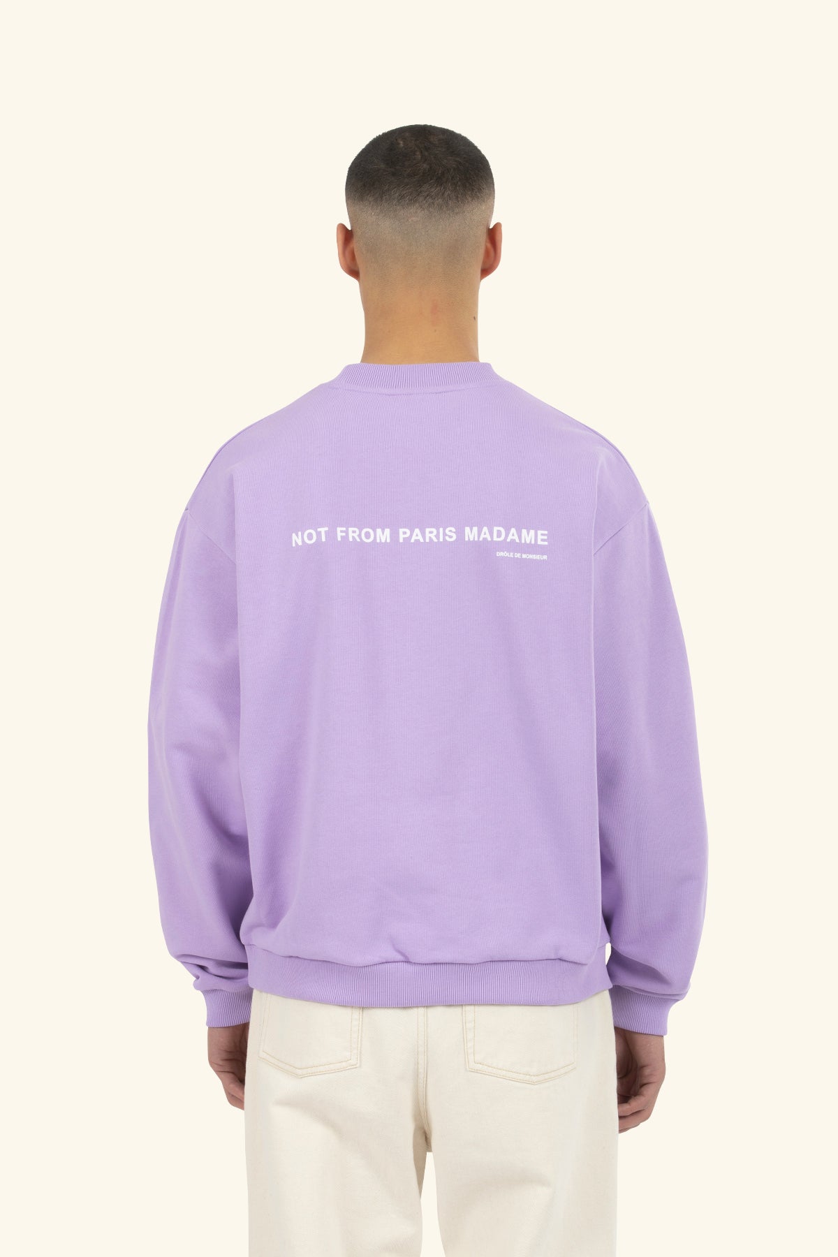 Drôle De Monsieur Le Sweatshirt Slogan Pocket Sweatshirt