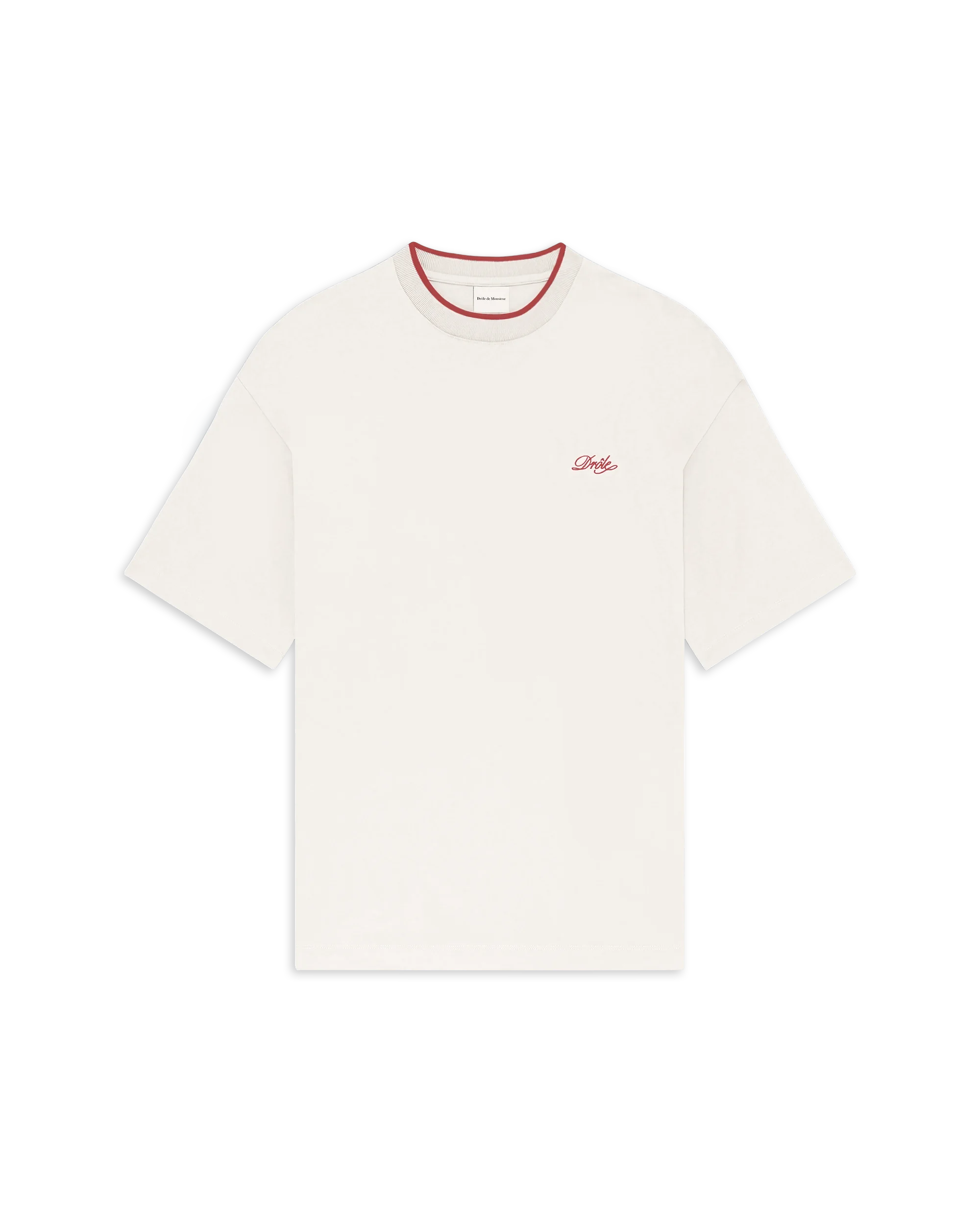 Drôle De Monsieur Bellissima T-Shirt Off White Stickerei