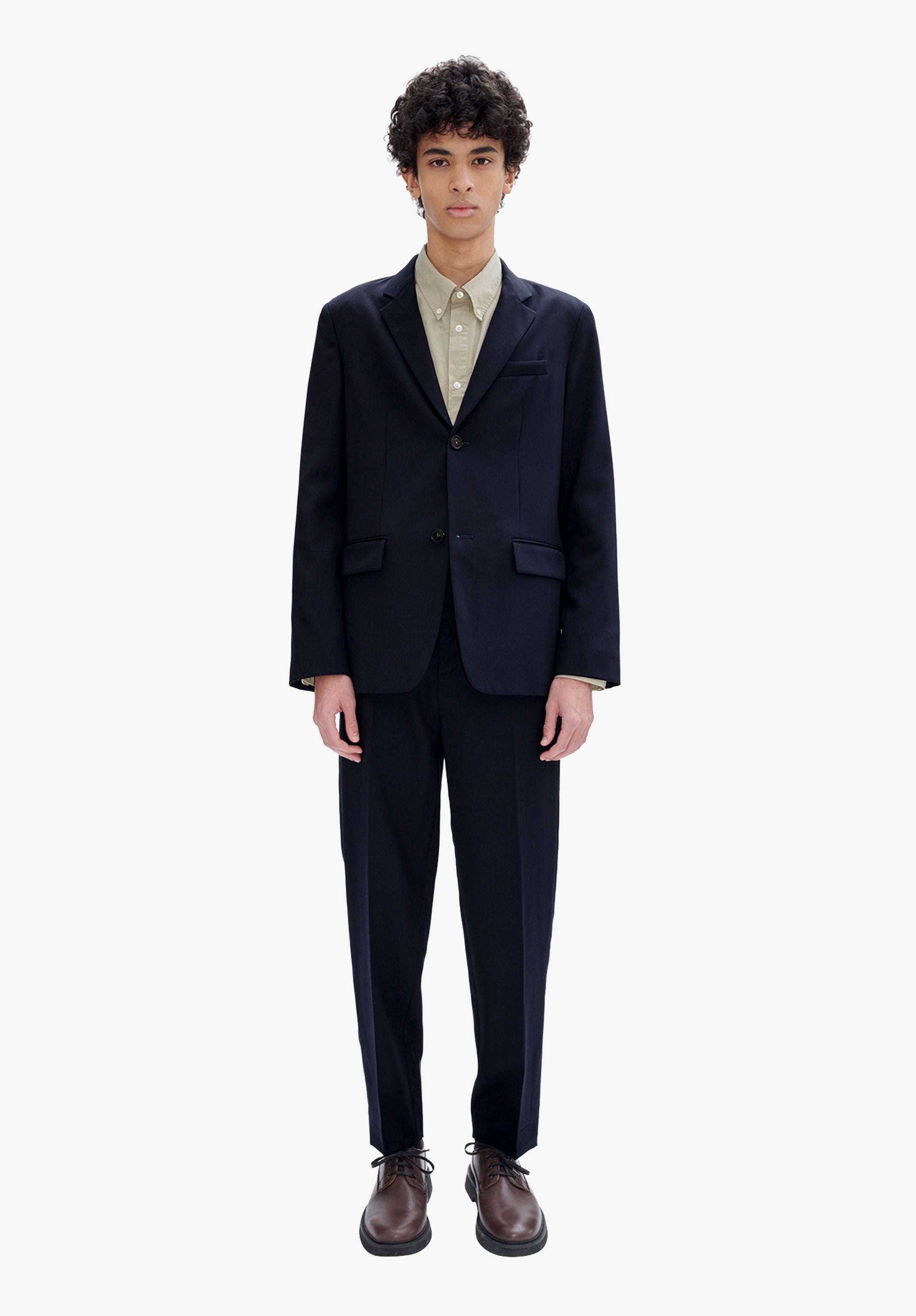 A.P.C. Sakko Marine Wollmix Gerade 2-Knopf
