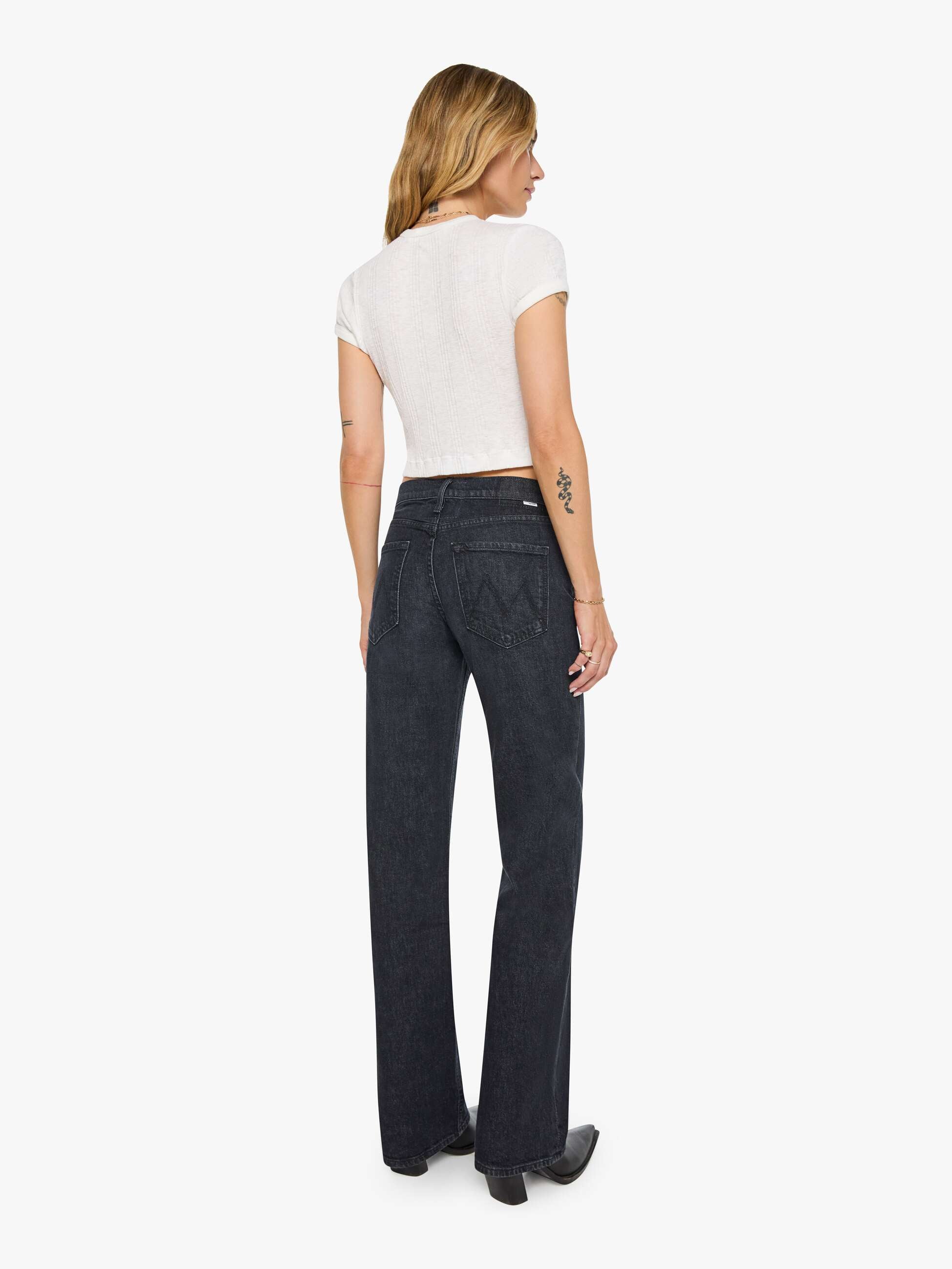 Mother The Reifler Straight Jeans Schwarz Superior
