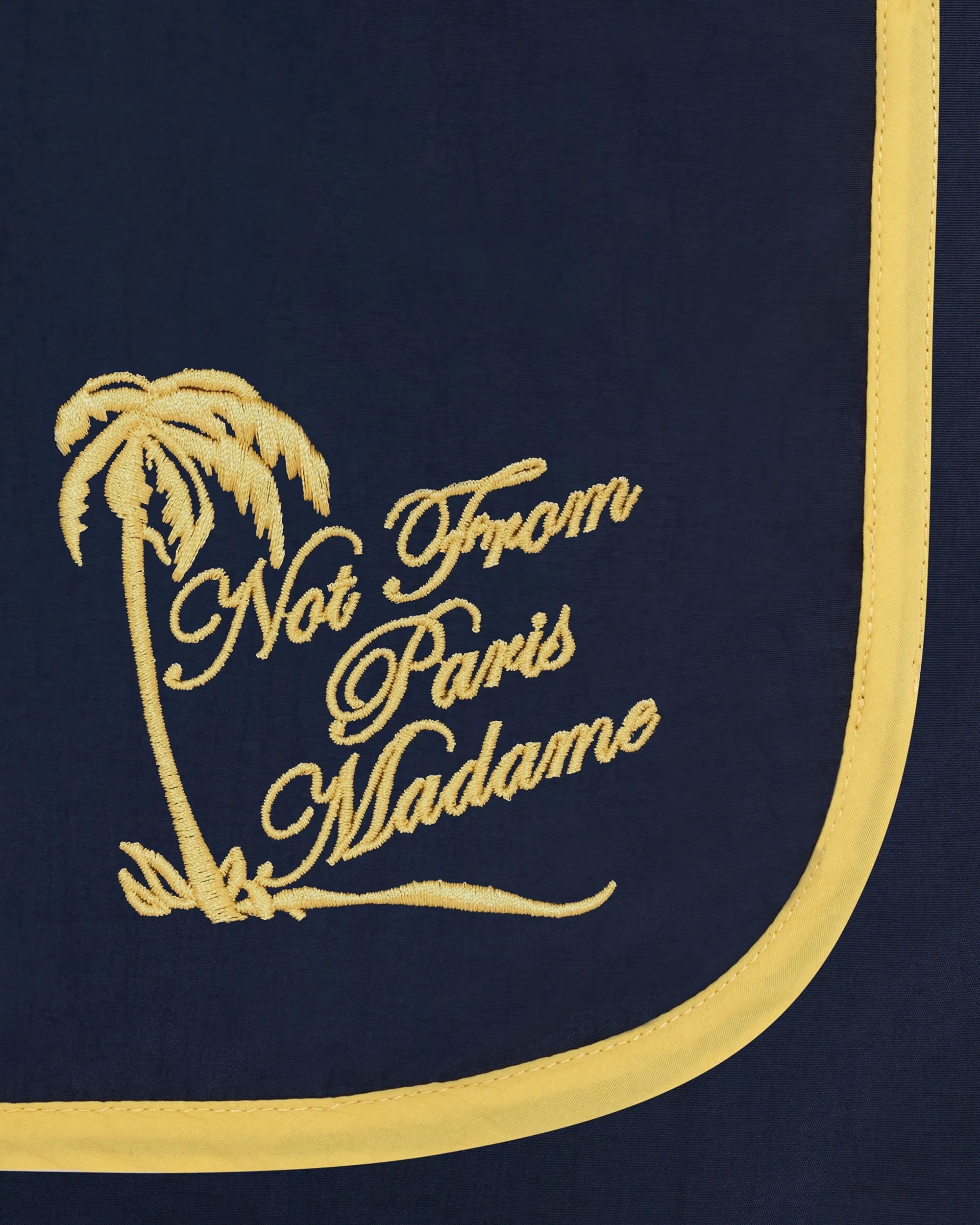 Drôle De Monsieur Plage Slogan Badeshorts Navy Polyamid