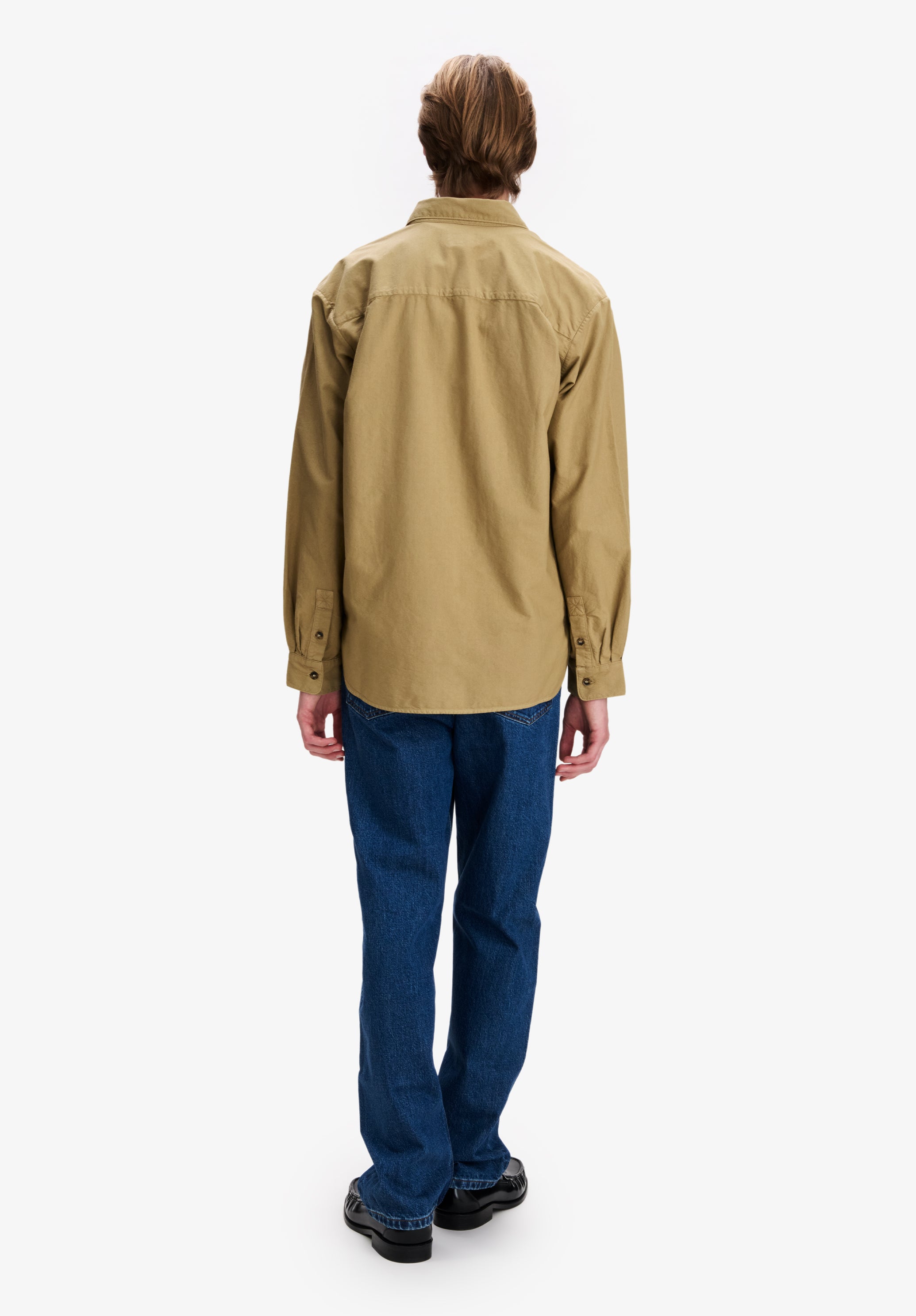 A.P.C. Oxford-Hemd Khaki Bio-Baumwolle Button-Down