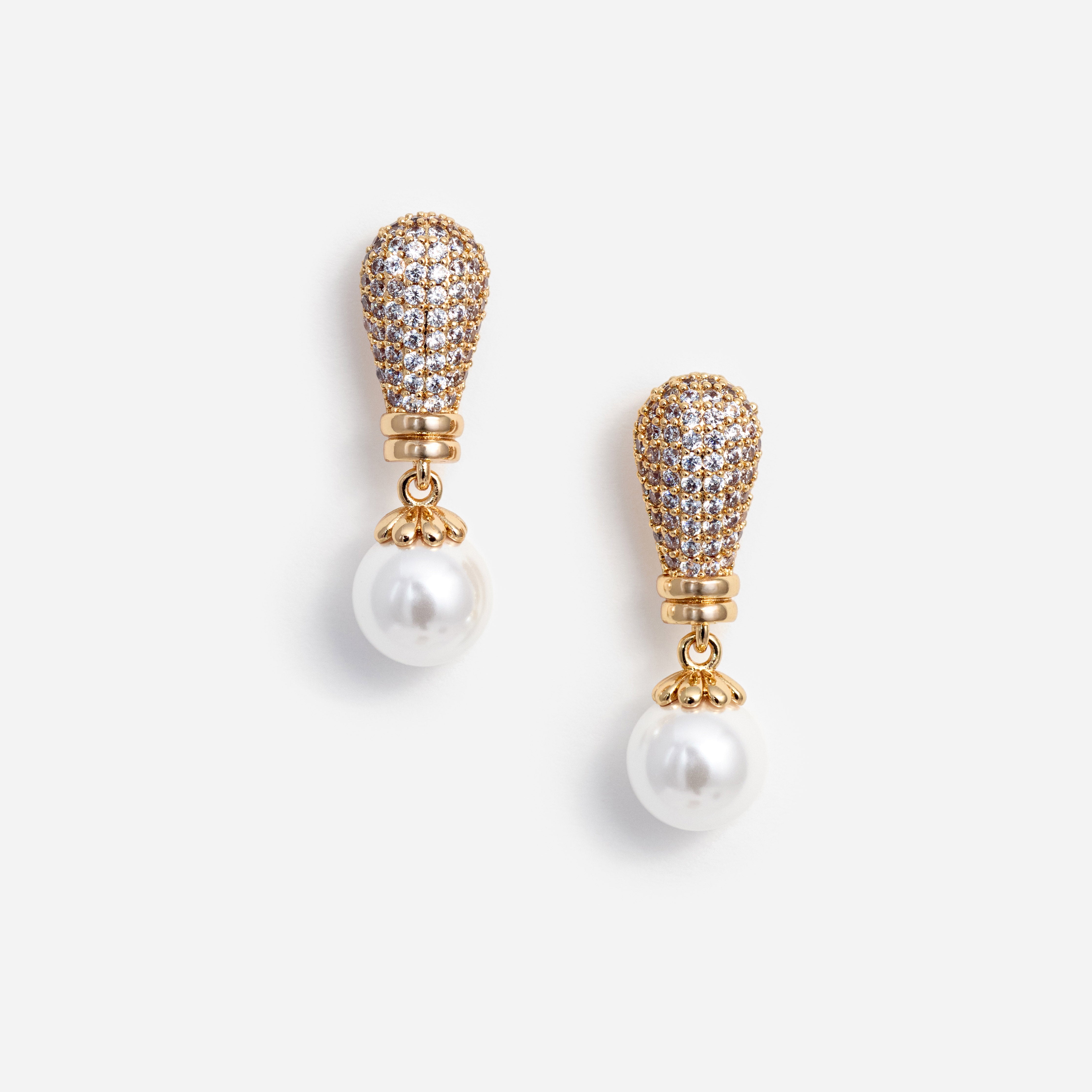Self Portrait Gold Crystal Pearl Ohrringe Gold Einheitsgröße Perle