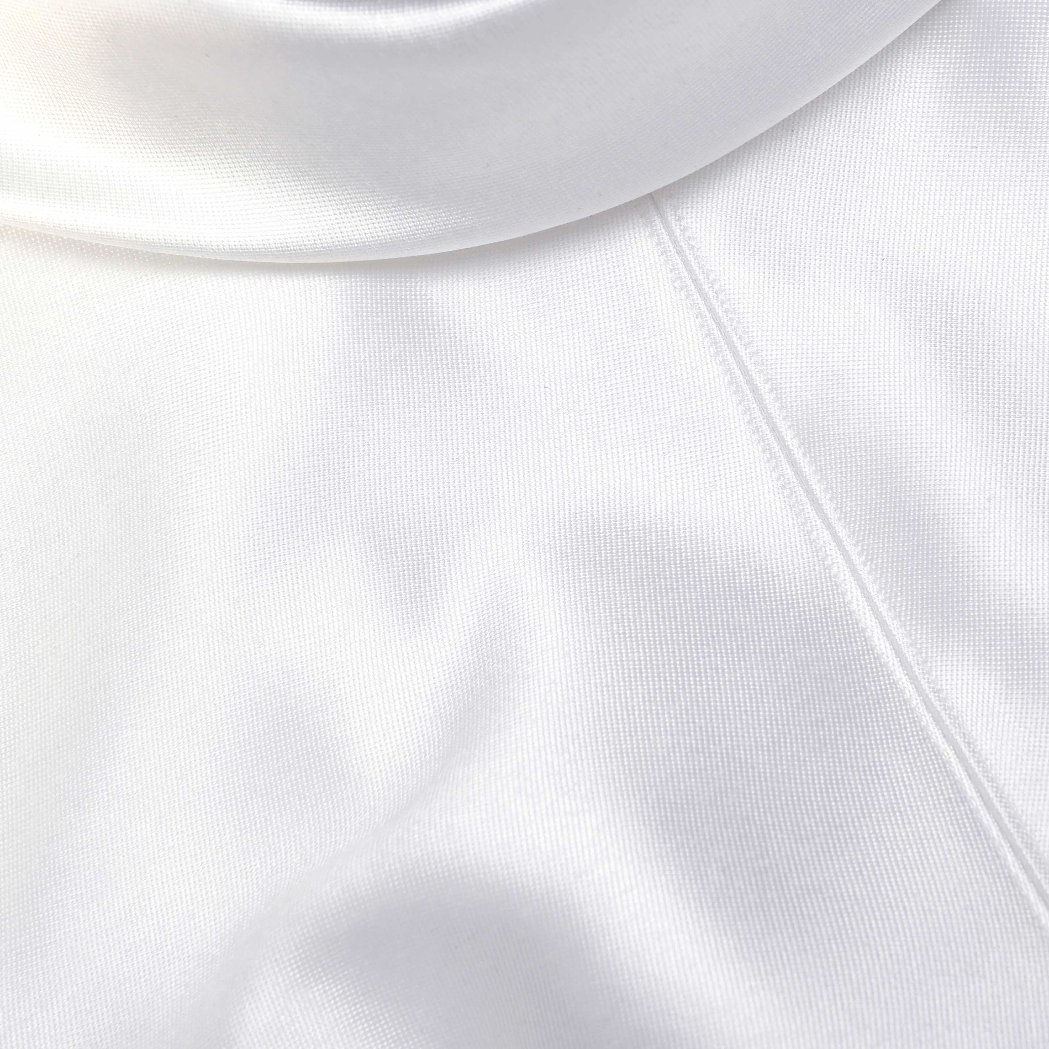 Self-Portrait White Taffeta Collared Maxi Dress Kleid Weiß UK 8