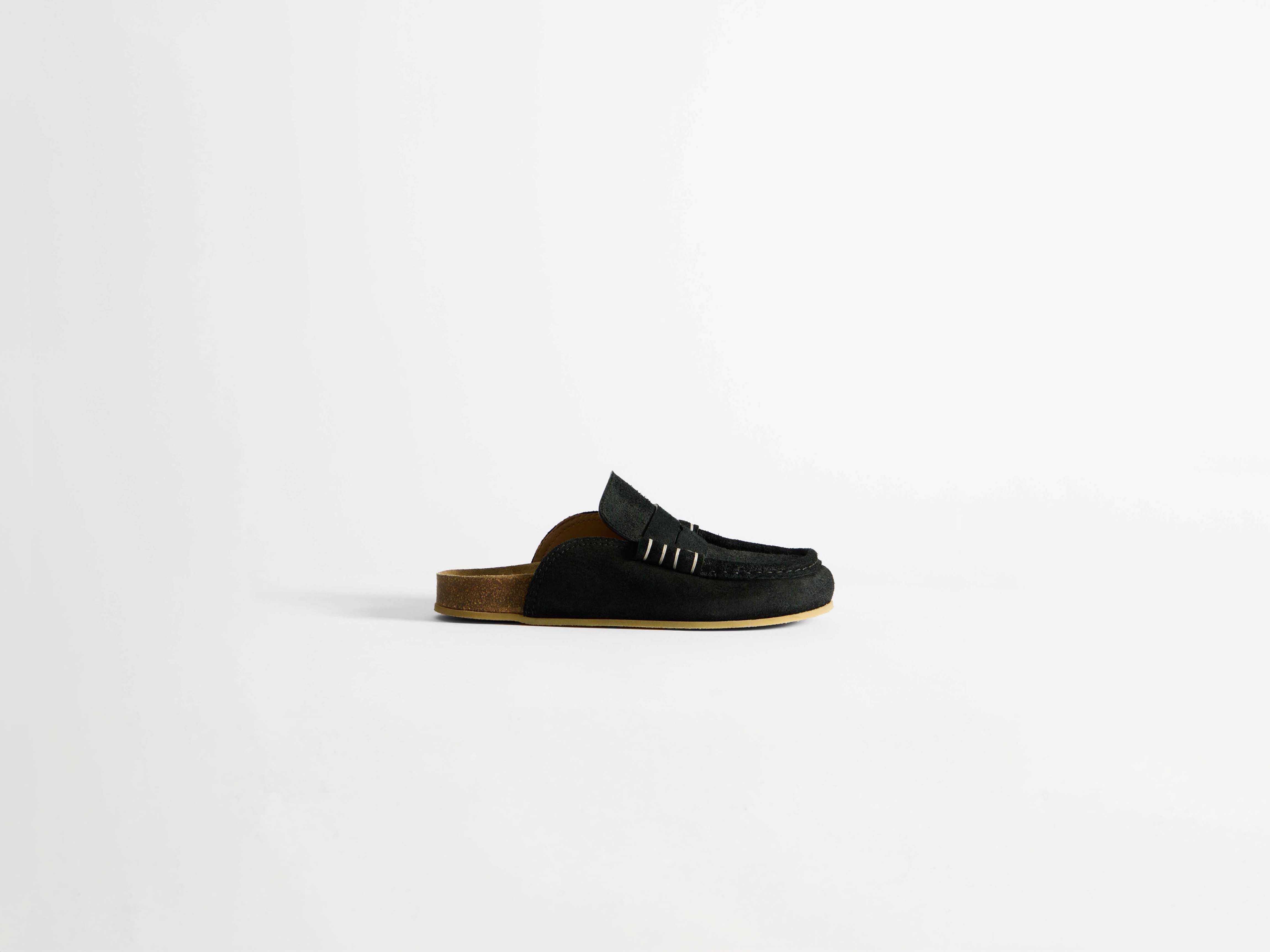 J.W.Anderson Stitch Loafer Mules Damen Schwarz Suede