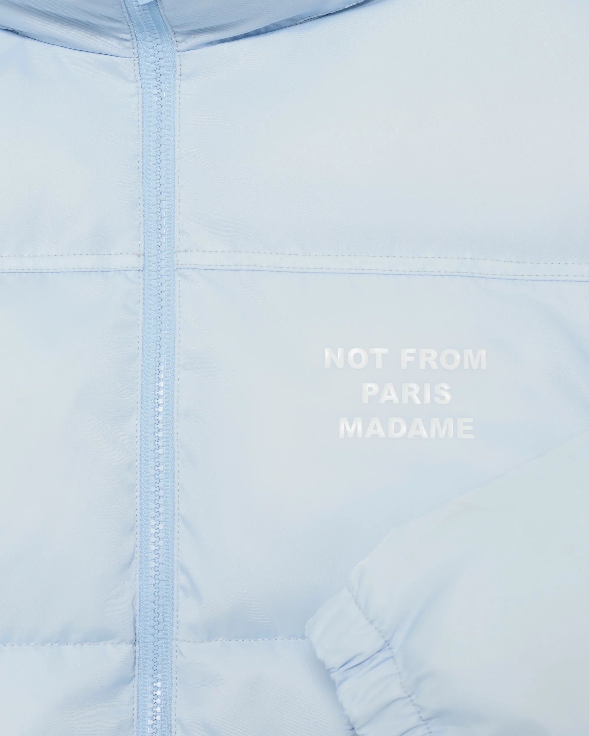 Drôle De Monsieur Slogan Puffer Jacket Pufferjacke babyblau Polyamid