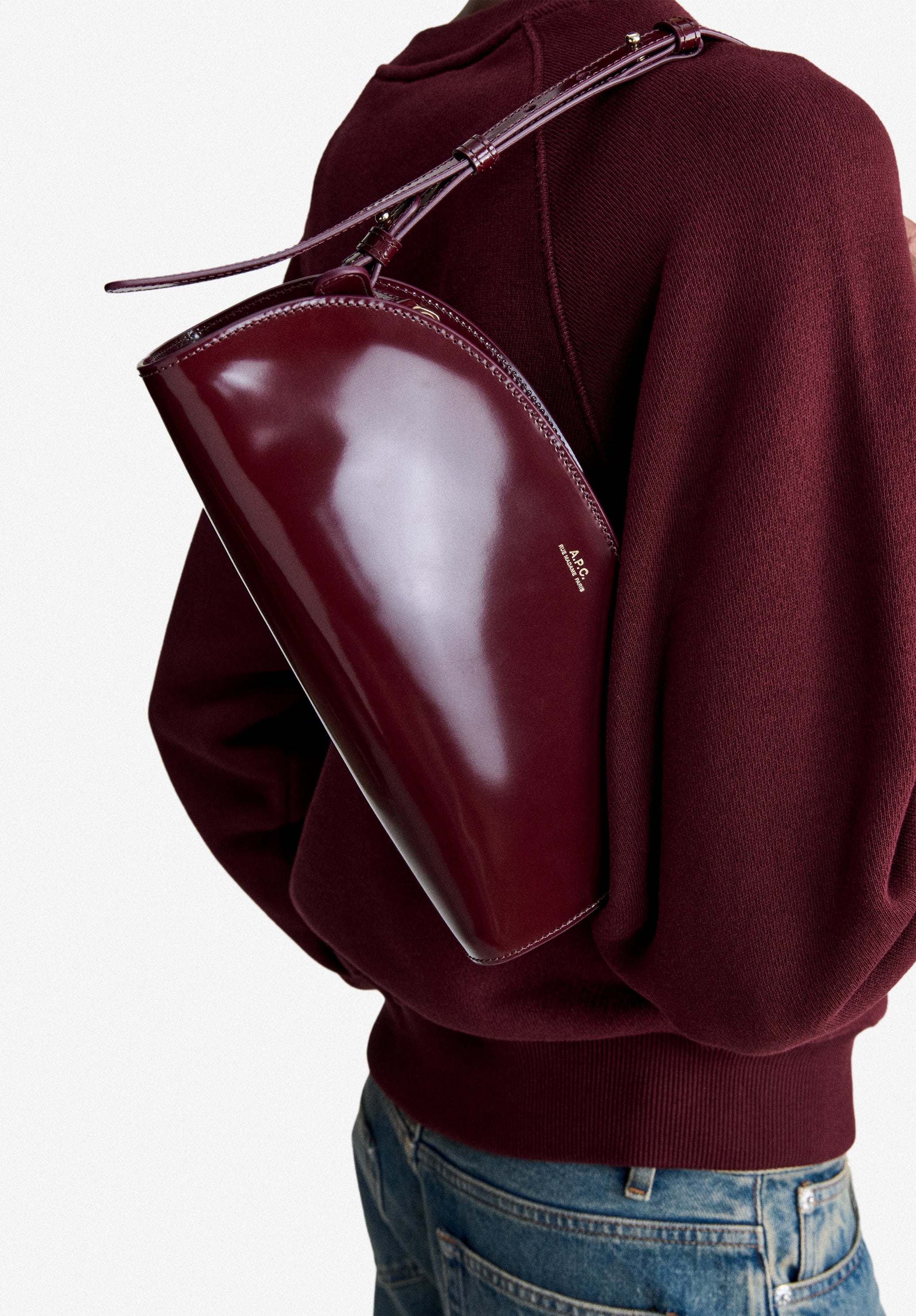 A.P.C. Demi-Lune Shoulder Tasche Schultertasche TU