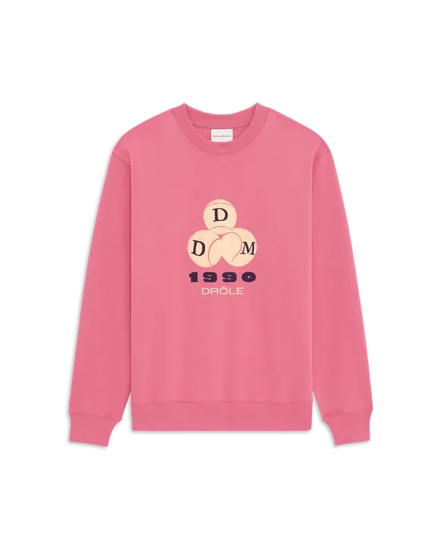Drôle De Monsieur Drôle 1990 Sweatshirt Rosa Baumwolle
