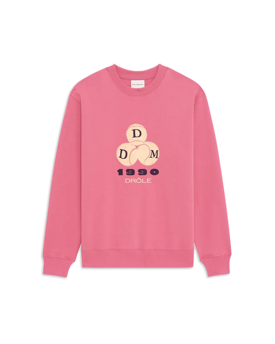 Drôle De Monsieur Drôle 1990 Sweatshirt Rosa Baumwolle