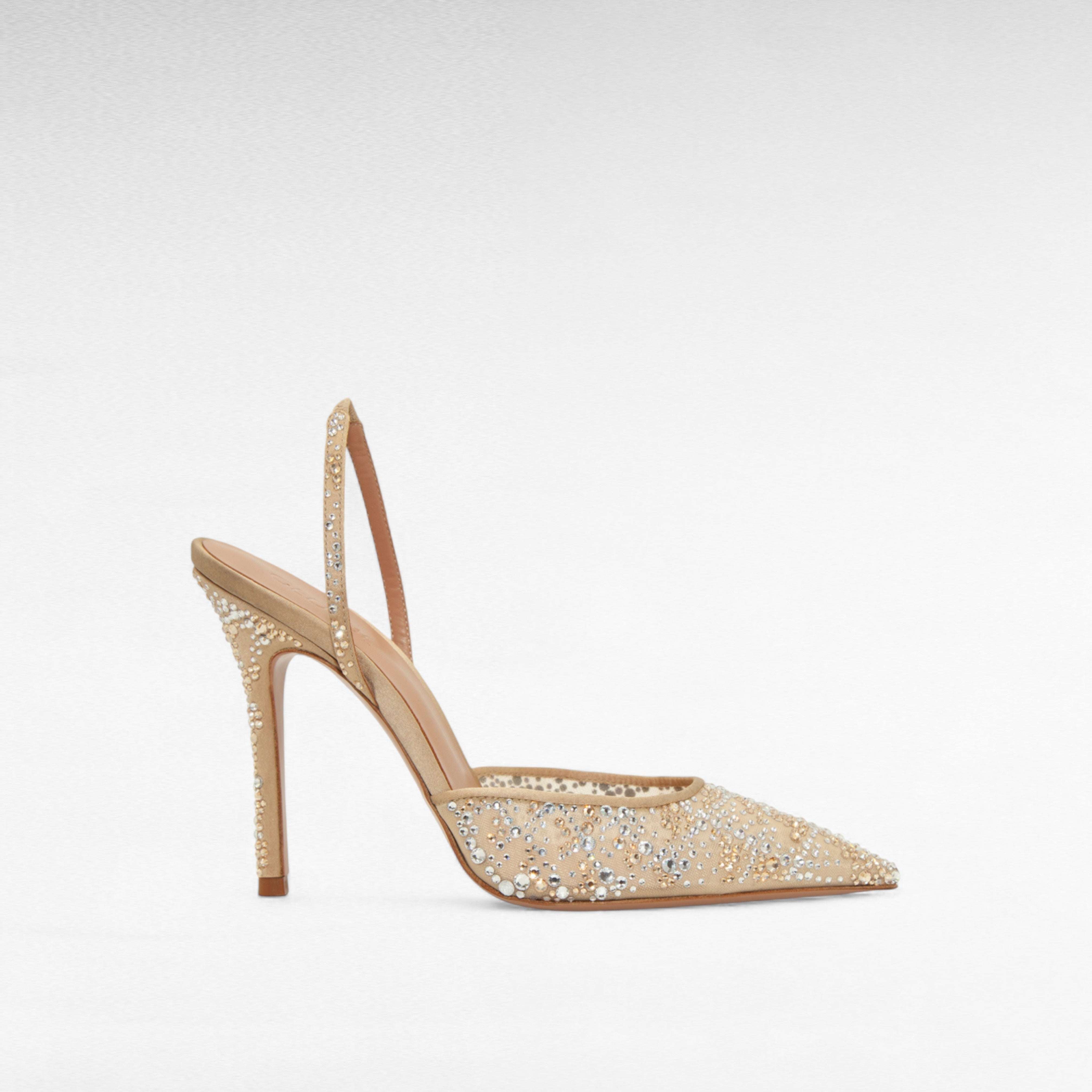 Gedebe Anitta Slingback Kristall Perlen Pumps Gr.38