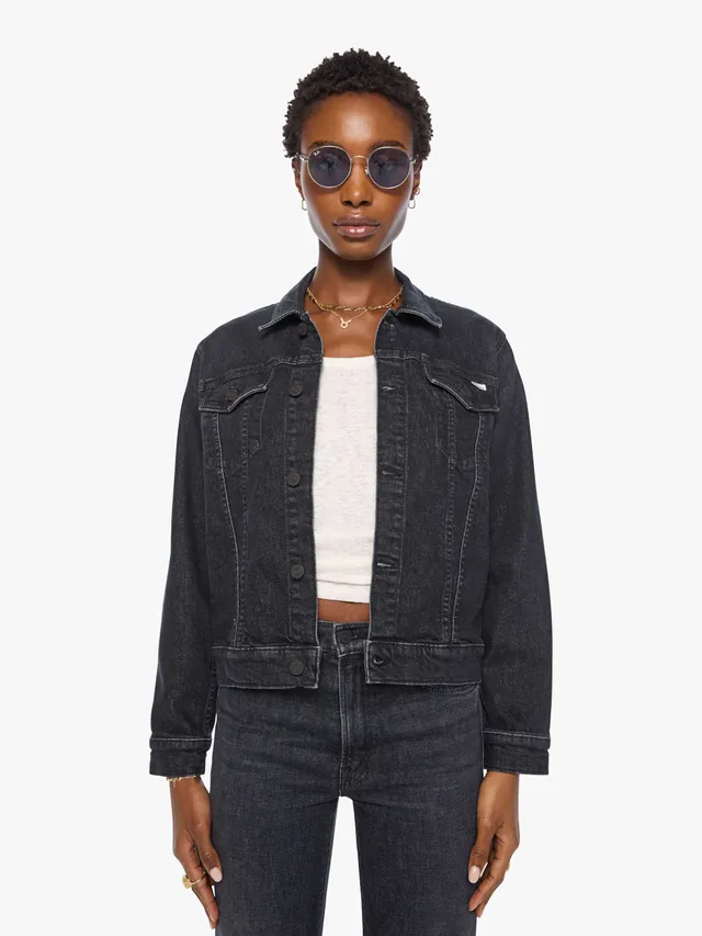 Mother The Bruiser Riding Milkyway Denimjacke Schwarz Cropped