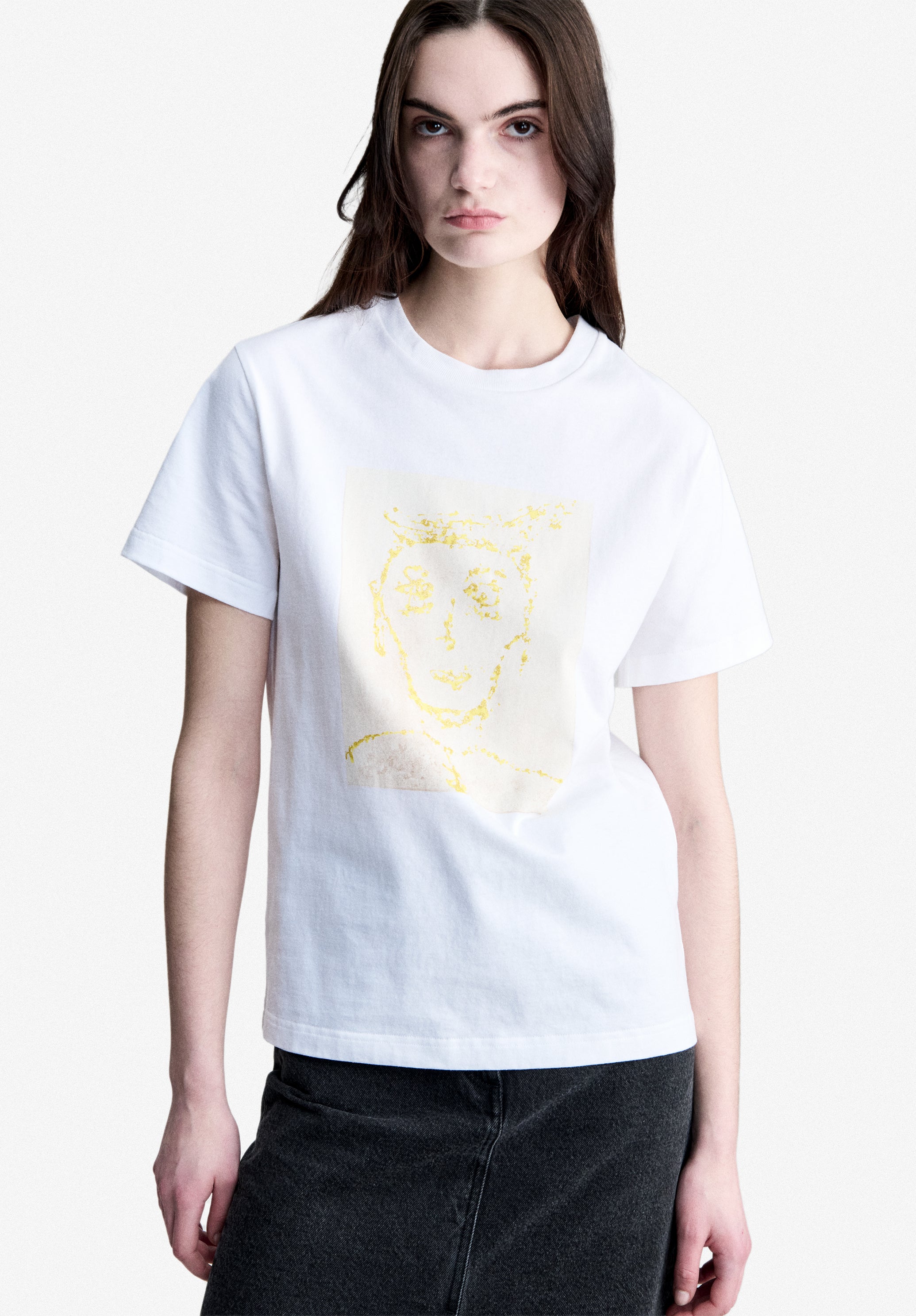 A.P.C. Jean Portrait T-Shirt Größe M Portrait-Print