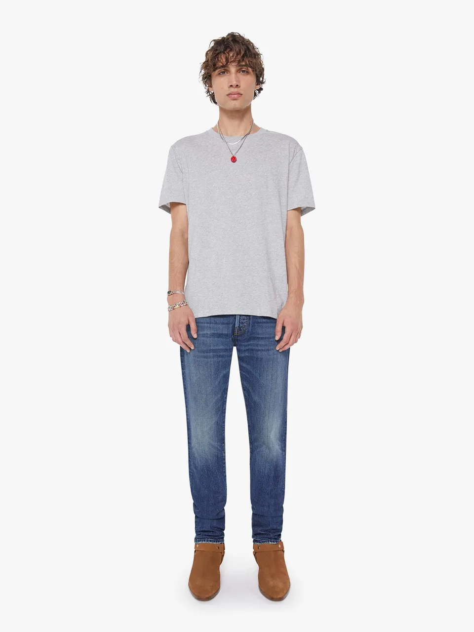 Mother The Neat Herren Jeans New Car Smell Mittelblau