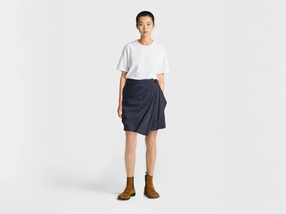 J.W.Anderson Tailored Shorts Navy Baumwolle Schnalle