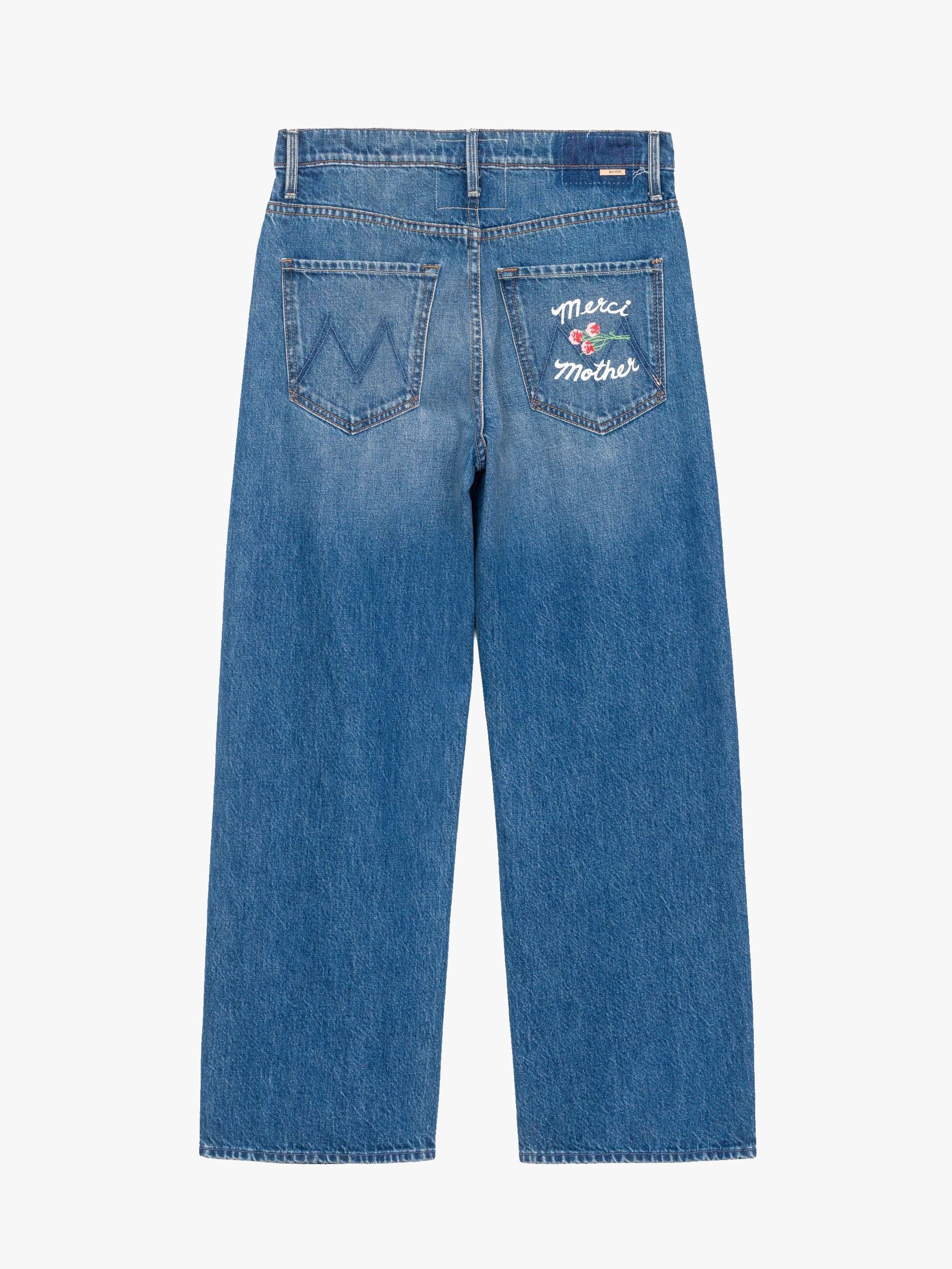 Mother Merci Dodger Ankle Jeans Green Thumb Relaxed