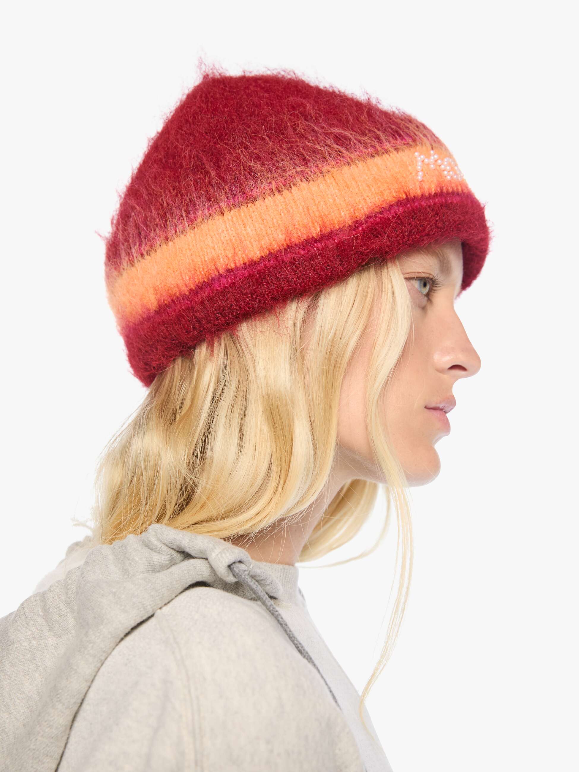 Mother The Beanie Strickmütze Girl With The Pearl Rot O/S