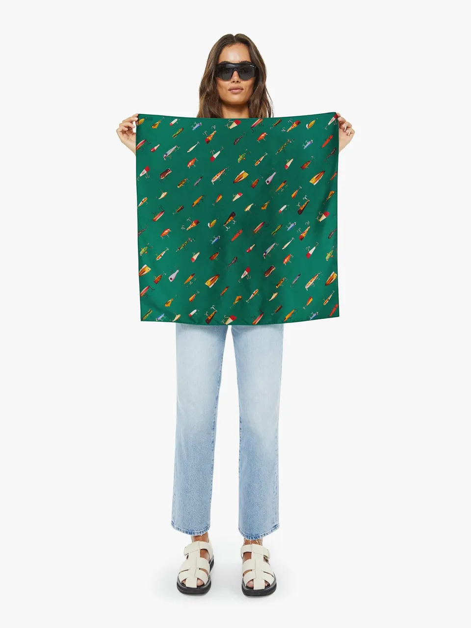 Mother The Scarf It Down Tuch Fishing On All Sides Seide