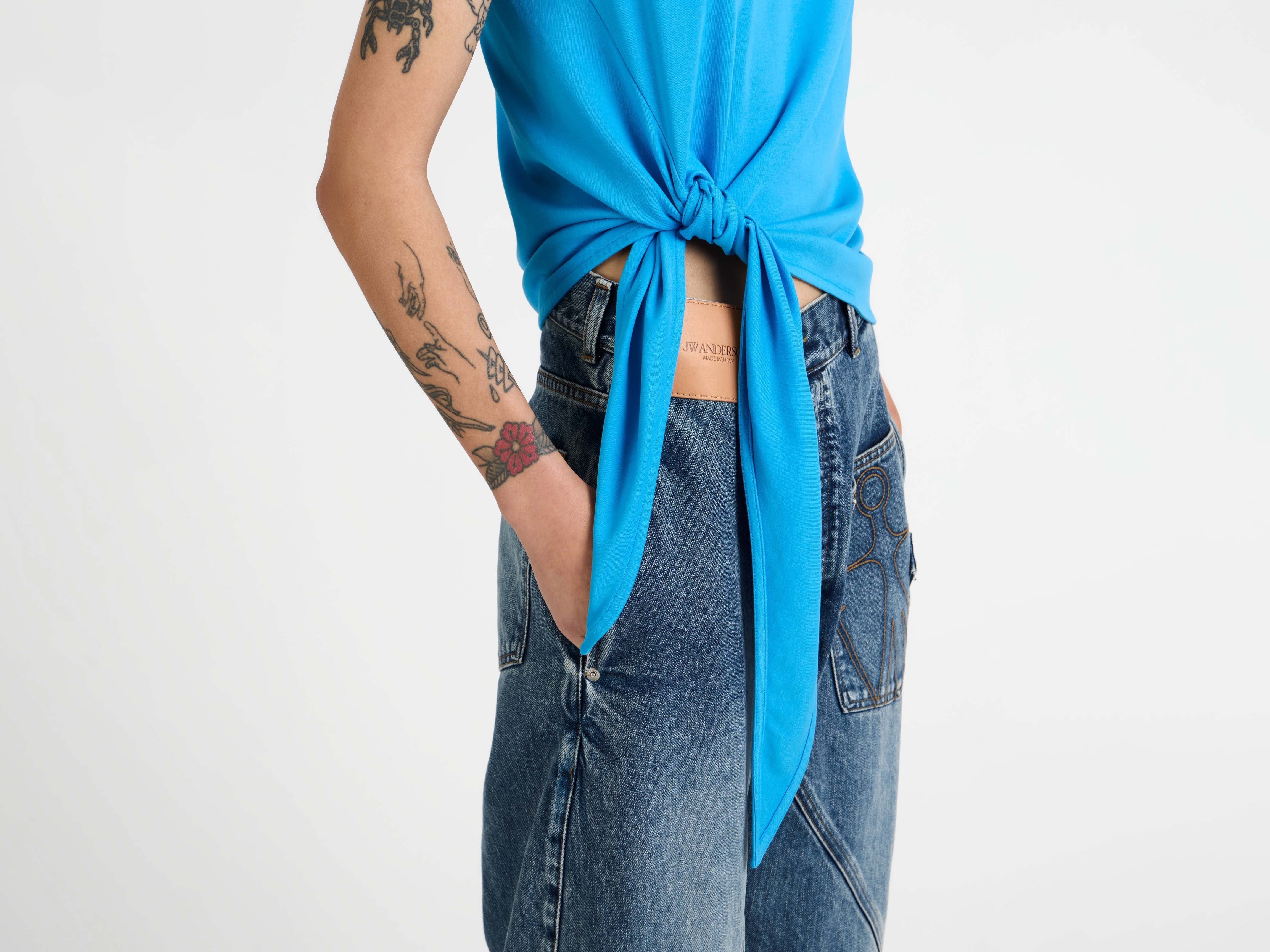 J.W.Anderson Hem Knot Tank Top hellblau Jersey