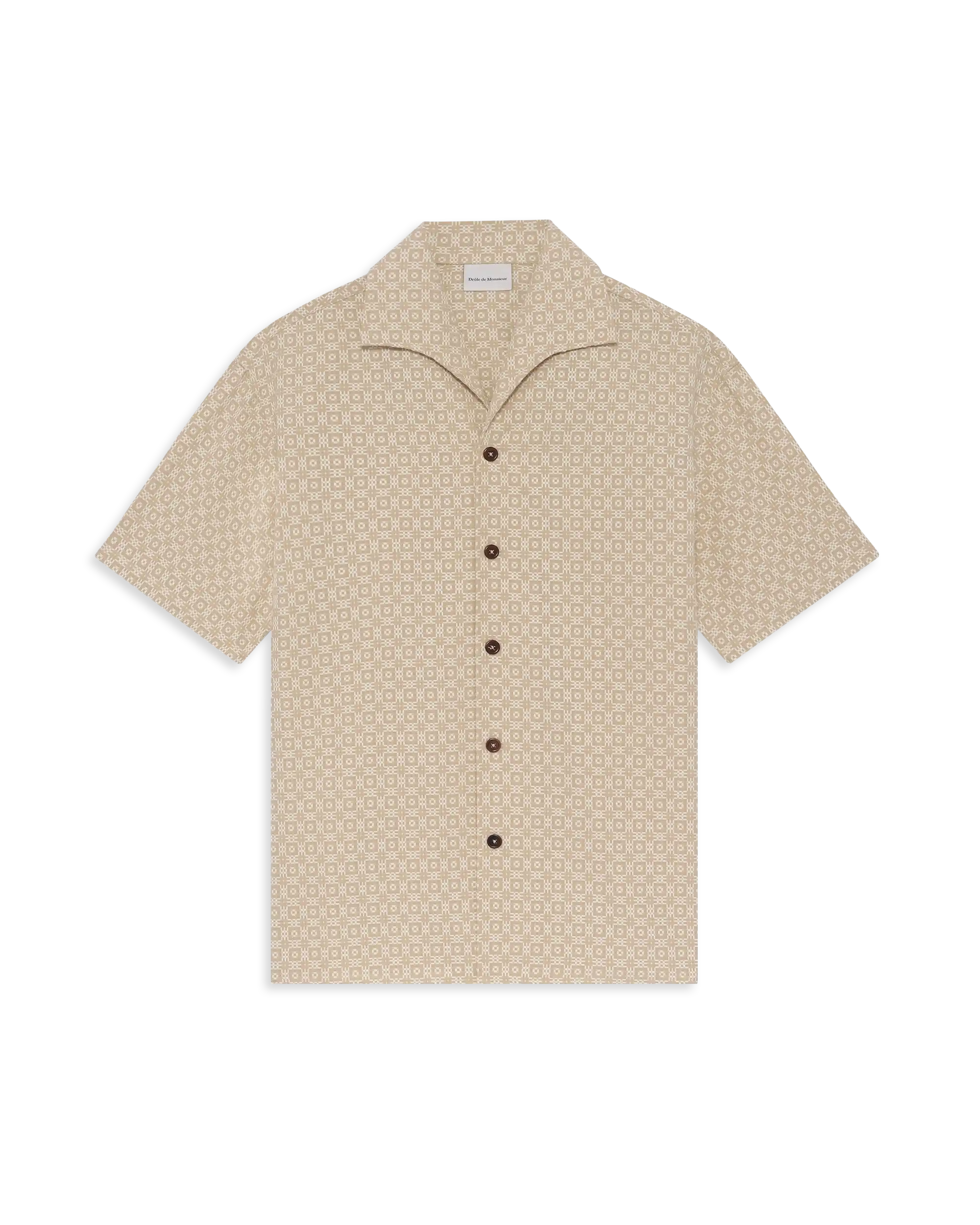 Drôle De Monsieur Chemise Graphique Hemd beige Print M