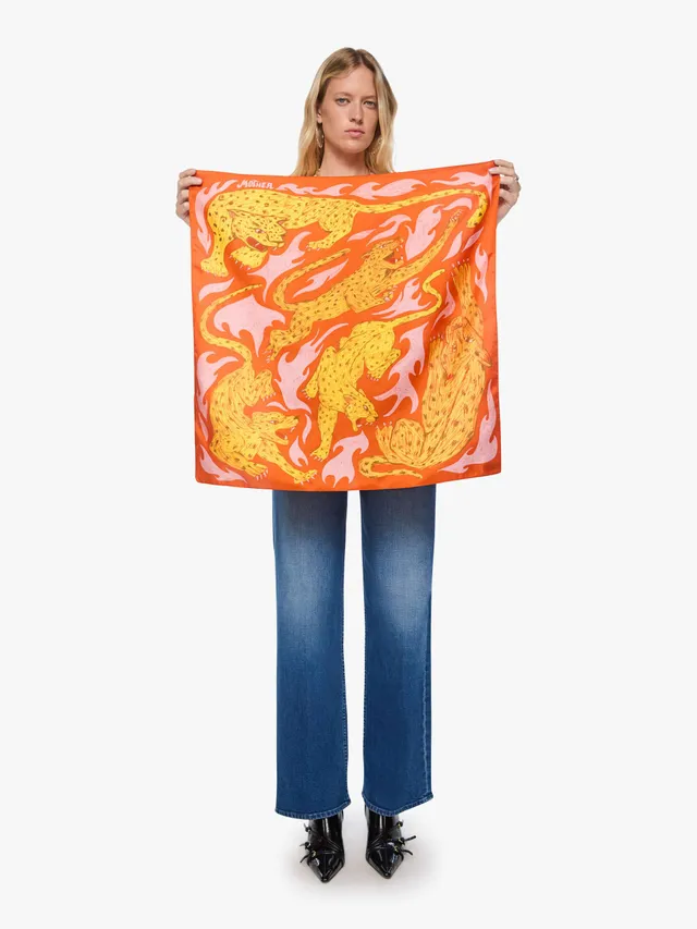 Mother The Scarf It Down Seidentuch Flaming Hot Cheetahs O/S