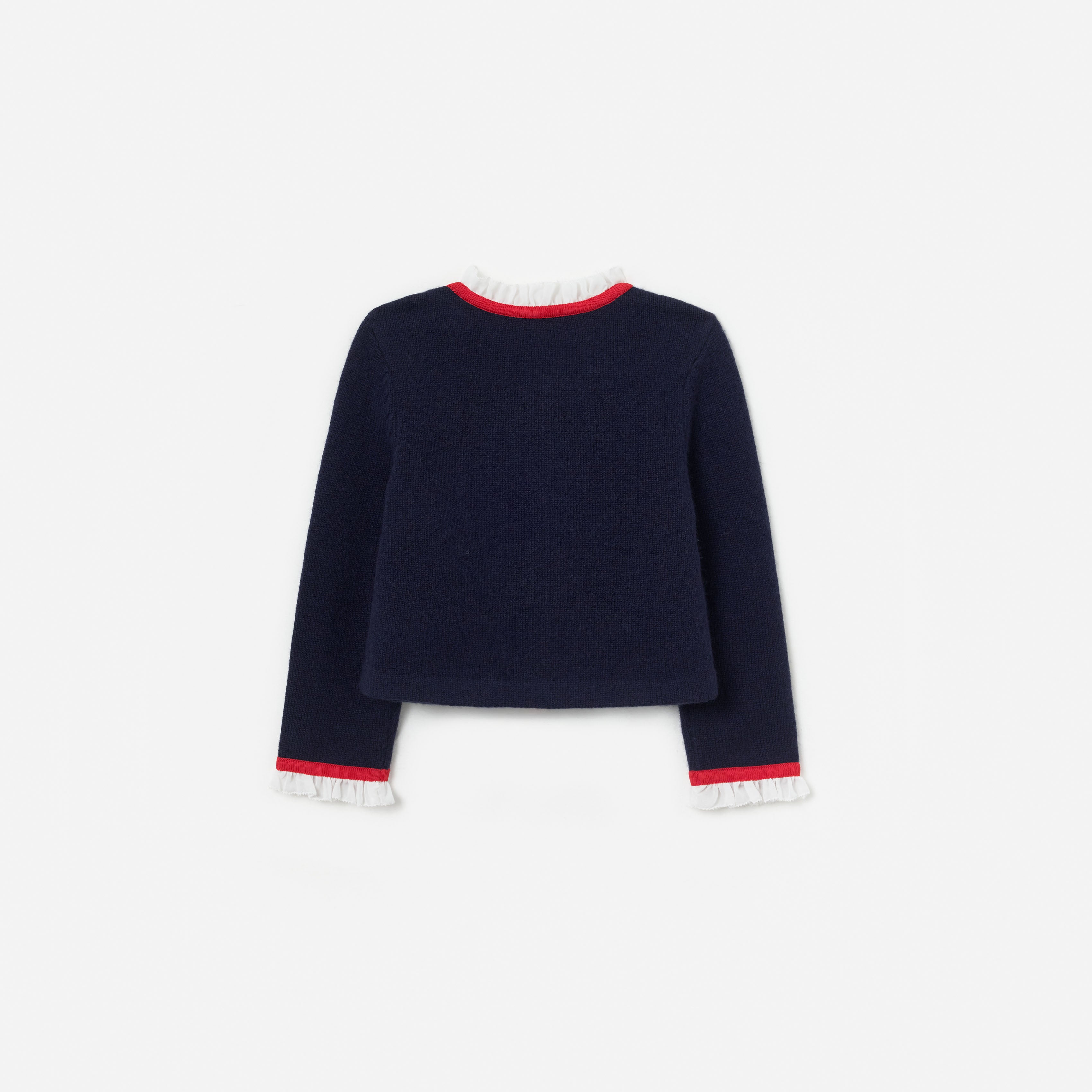 Self Portrait Knitwear Navy Wool Strickjacke Age 5/6 Wolle