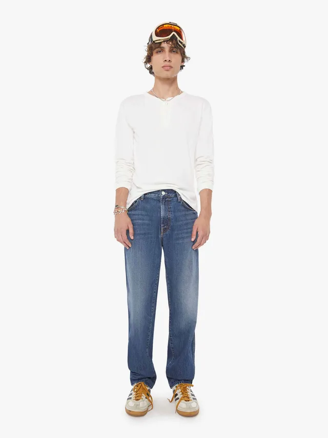 Mother Denim The Bronco Jeans Herren Blau Straight Baumwolle