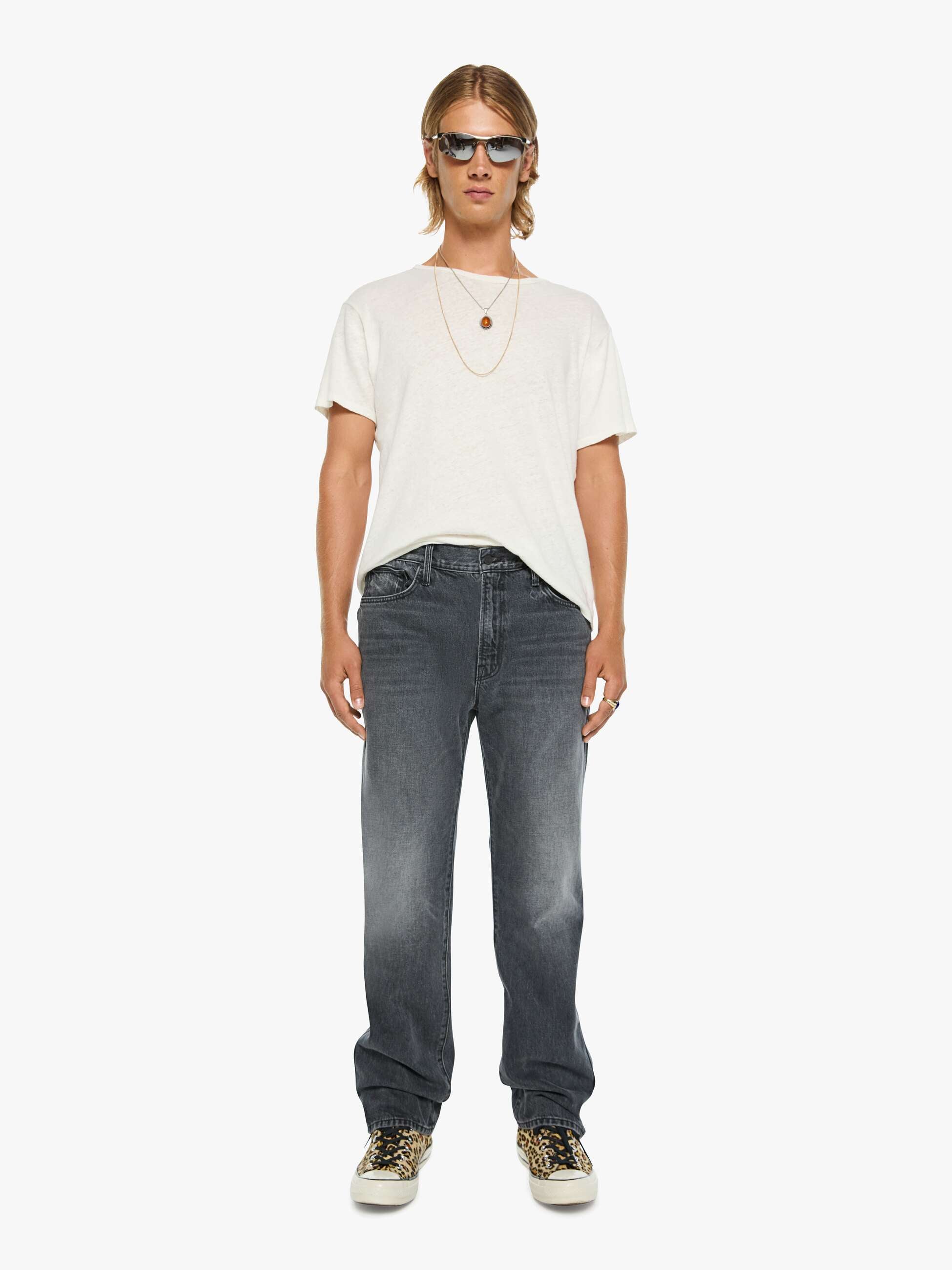 Mother Bronco Herren Jeans Dead To Rights Grau