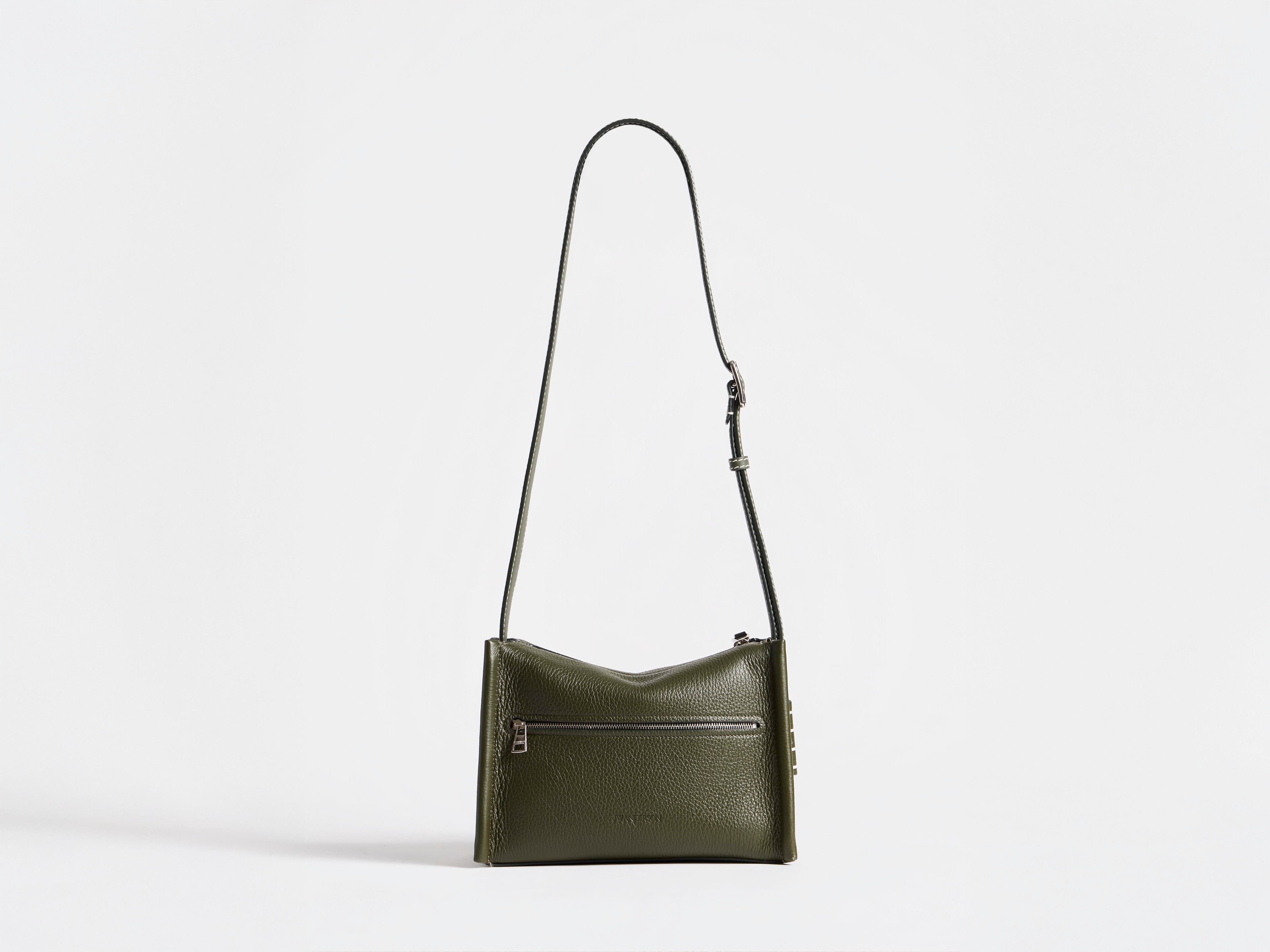 J.W.Anderson Loafer Messenger Tasche Khaki Kalbsleder Small