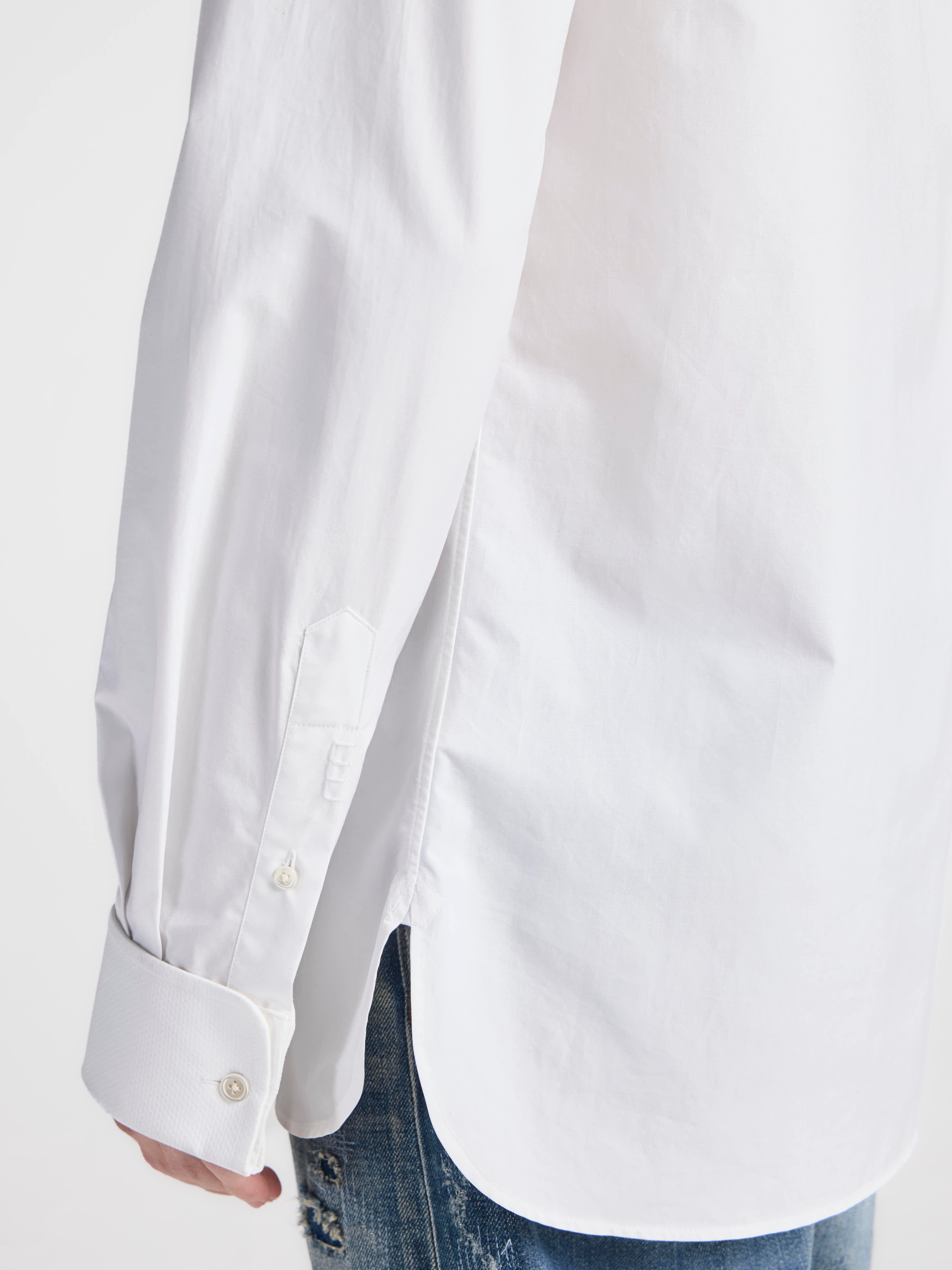 J.W.Anderson Pleated Tuxedo Hemd Weiß Herren Baumwolle