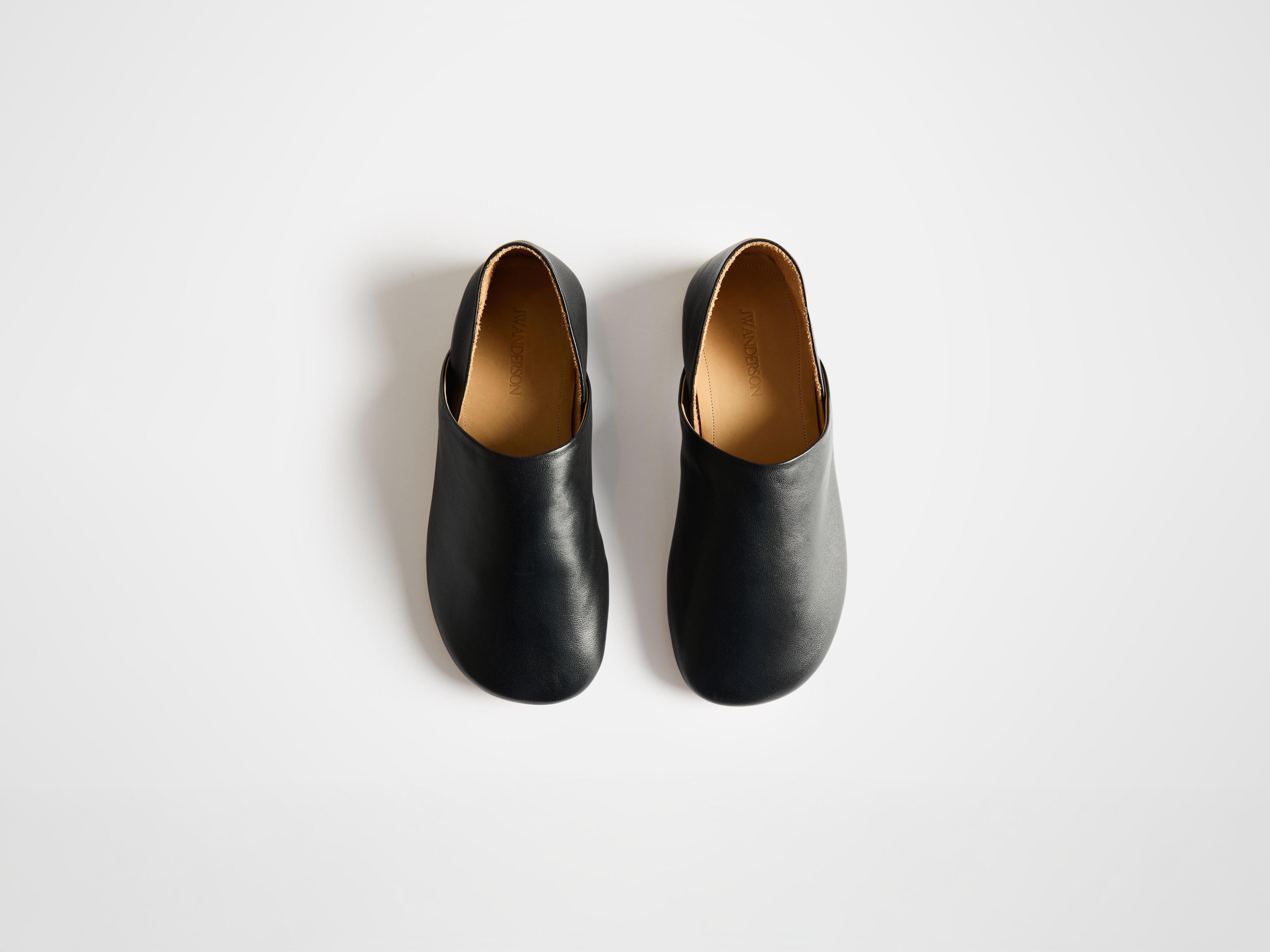J.W.Anderson Shoes Slipper Mules Pantoletten Schwarz Nappa