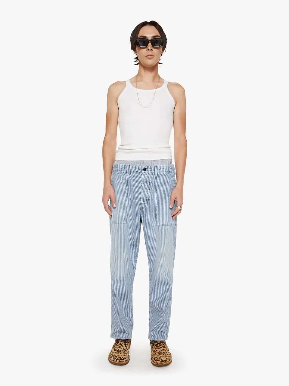 Mother Commando Cross The Line Jeans Hellblau Herren