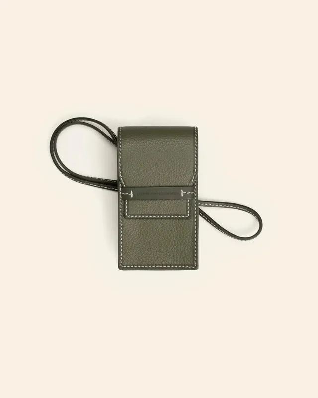 Drôle De Monsieur L'Étui Camera Tasche Khaki Leder
