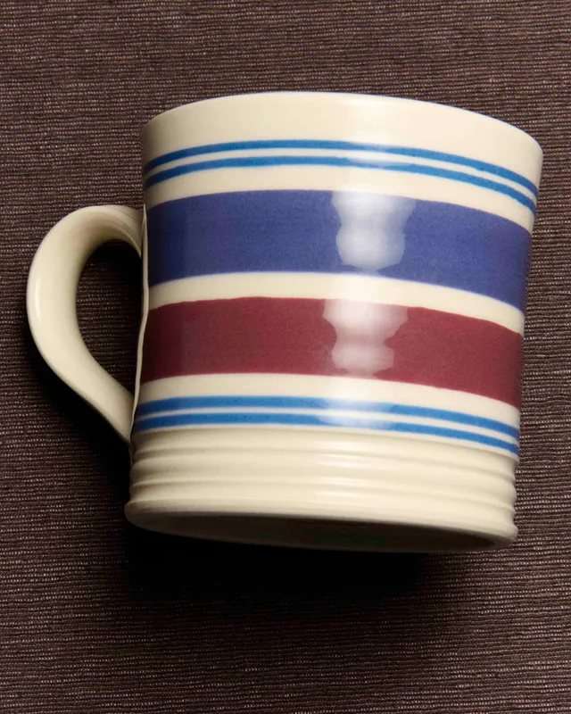 J.W.Anderson Tableware Shamrock Mug Tasse Blau Burgundy