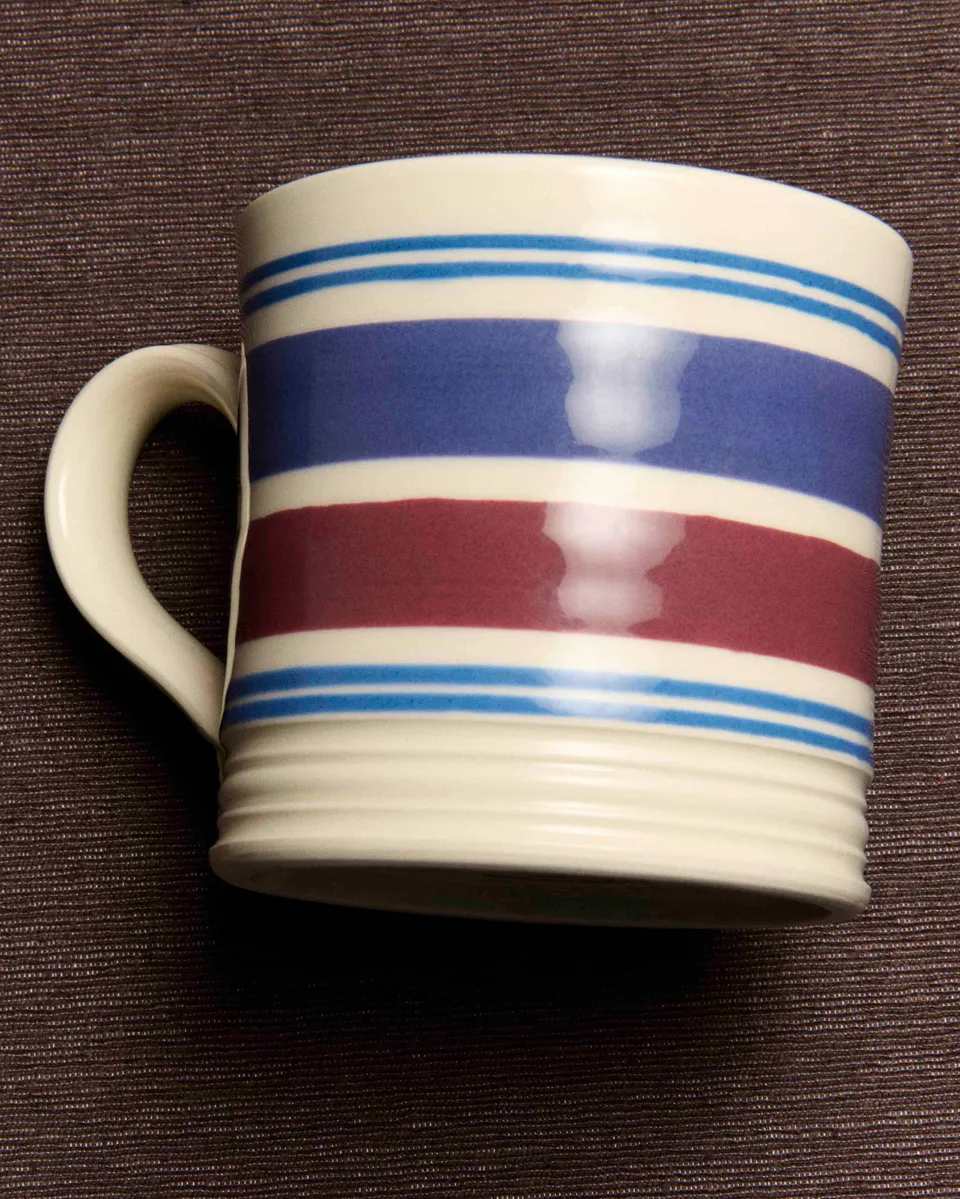 J.W.Anderson Tableware Shamrock Mug Tasse Blau Burgundy