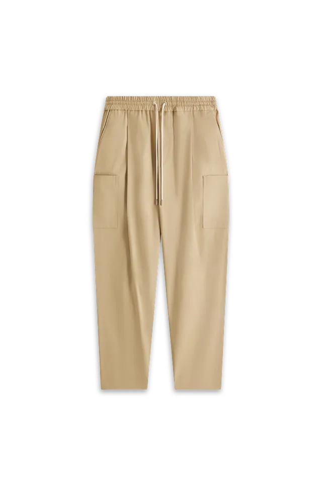 Drôle De Monsieur Le Pantalon Cropped Cargo Hose Dunkelbeige