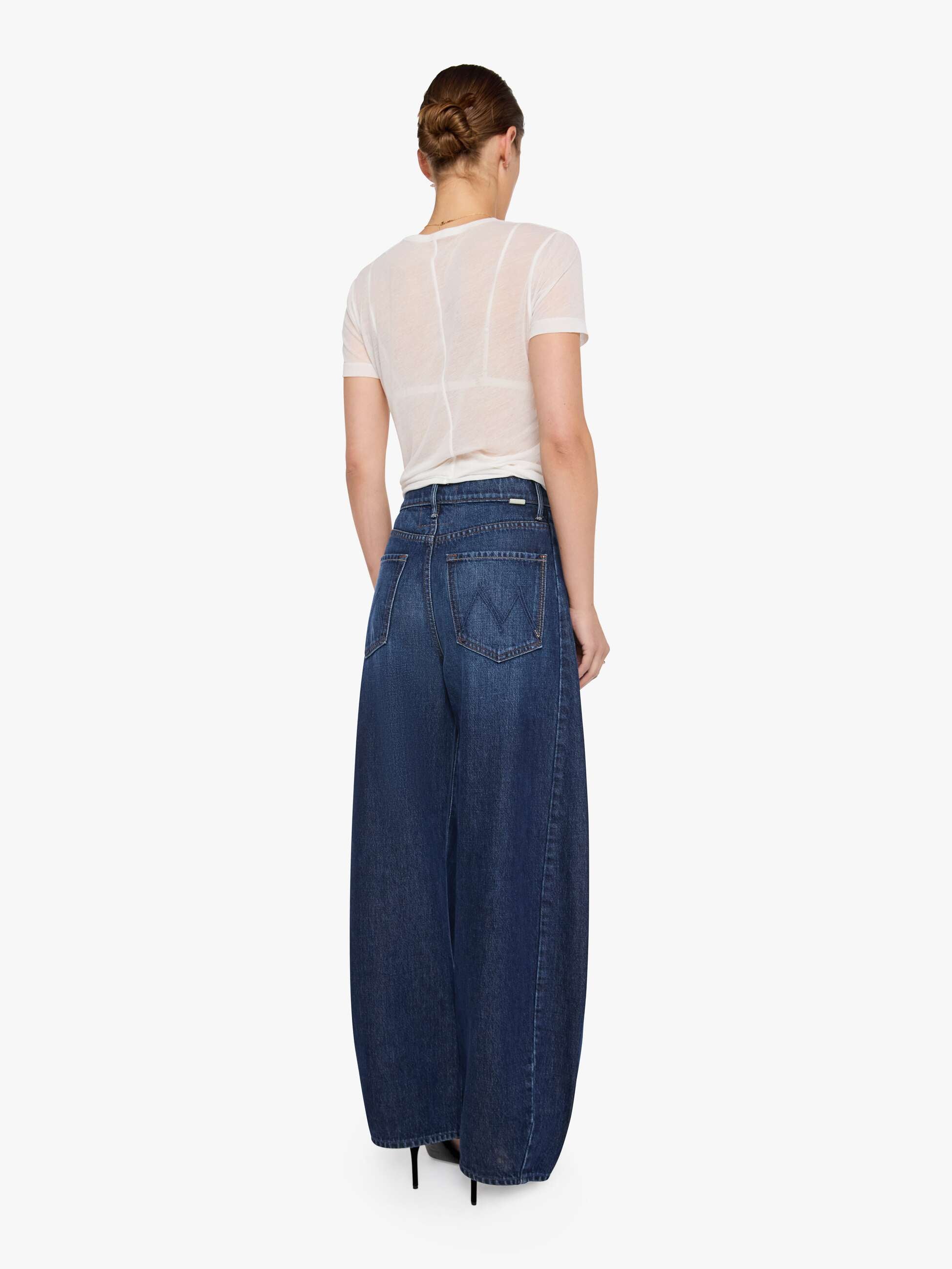 Mother Snacks Spoonful Wide Leg Jeans Fresh Squeezed