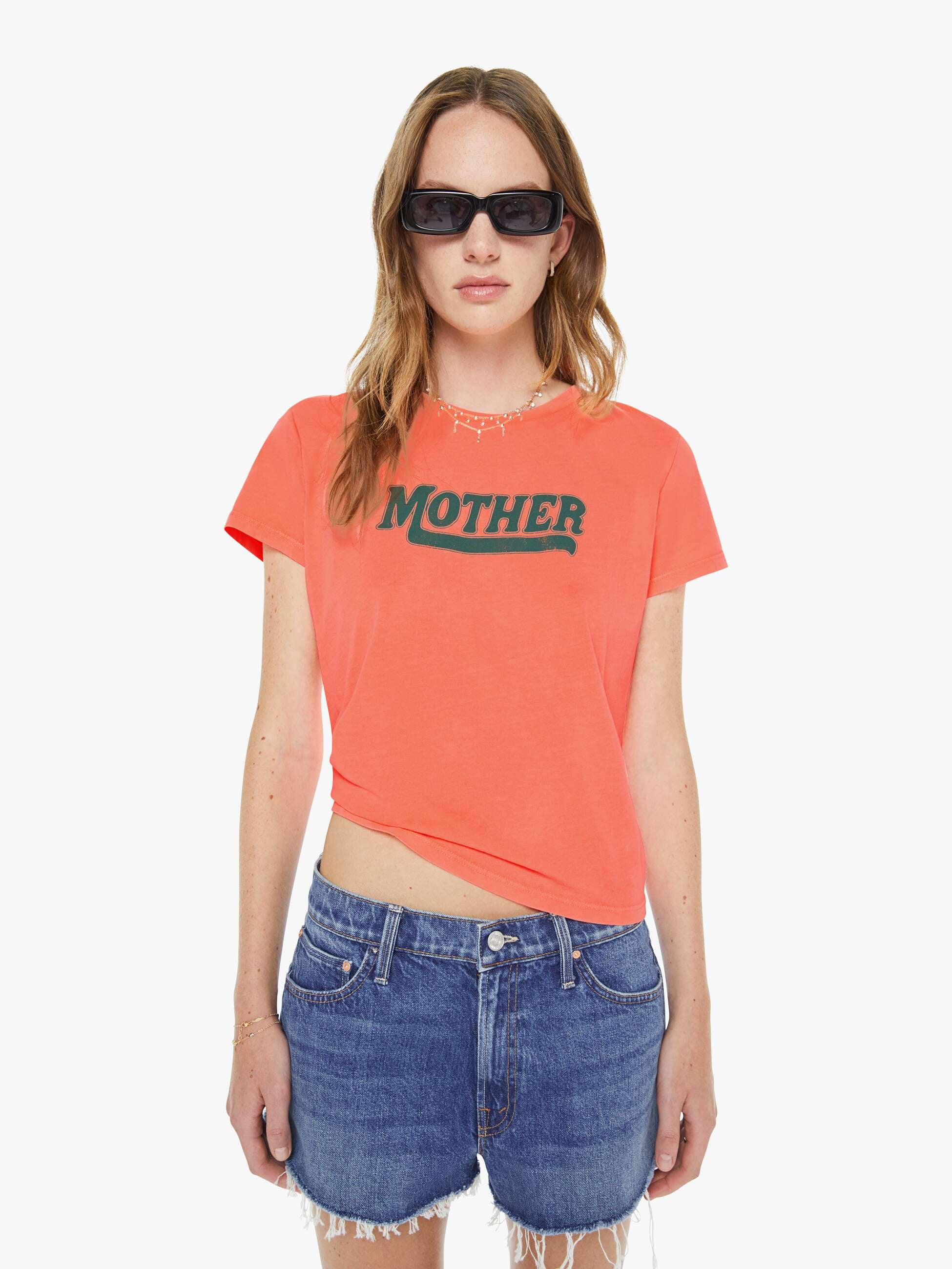 Mother Lil Goodie Goodie T-Shirt Motherline Orange