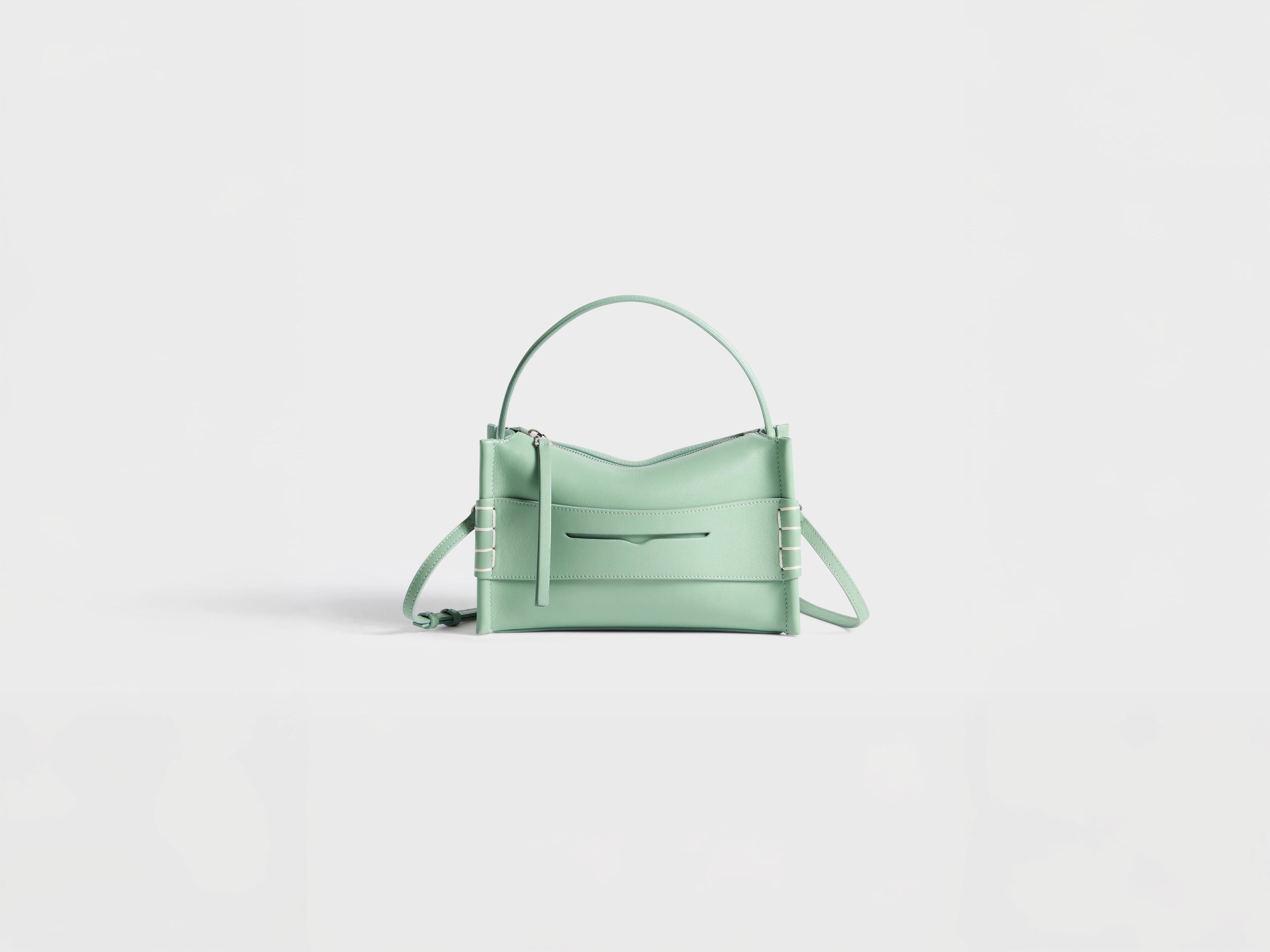 J.W.Anderson Small Loafer Bag Tasche Salbei Leder