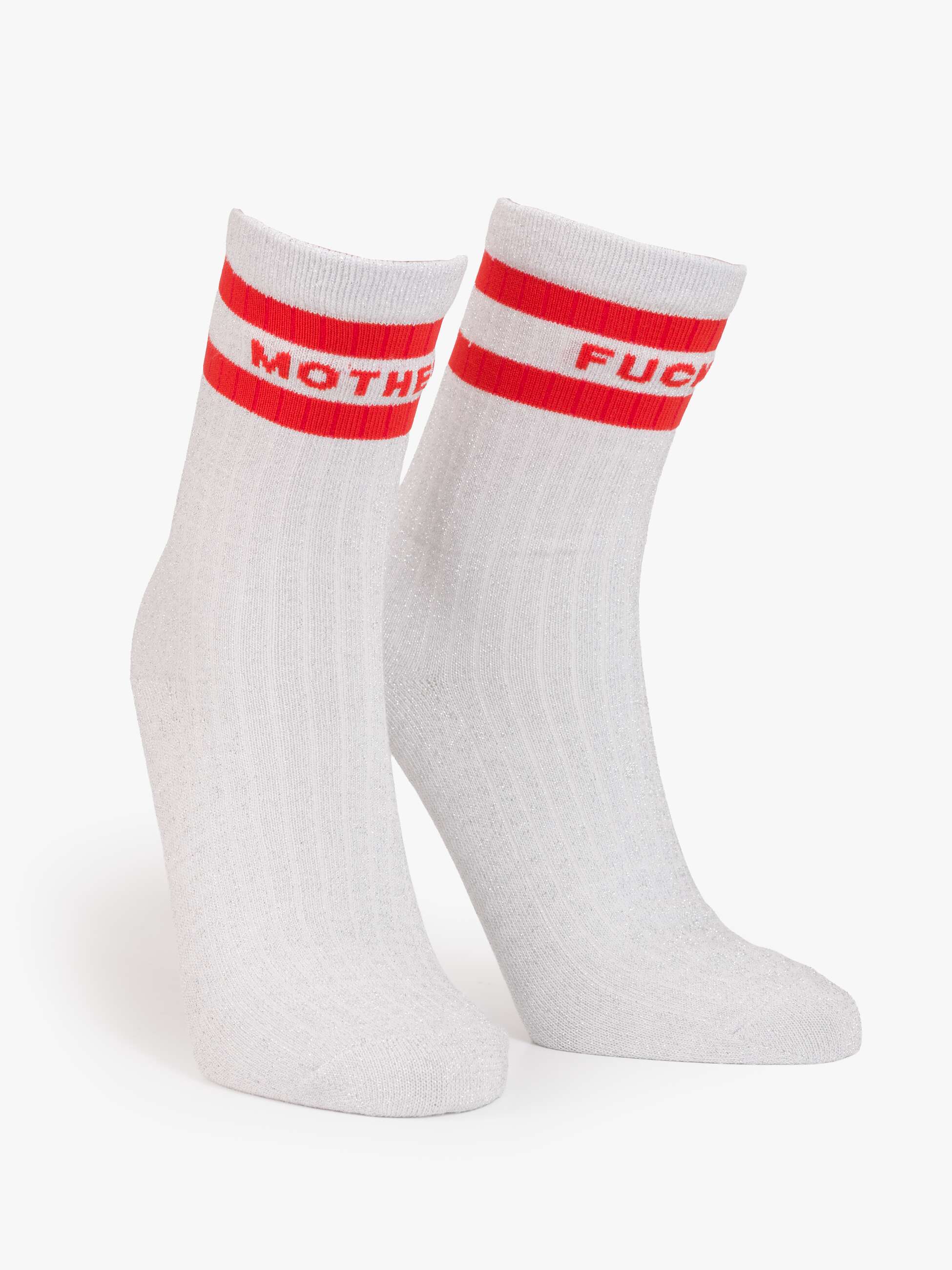 Mother The Half-Step Socken Star Dust Silber O/S Glitzer