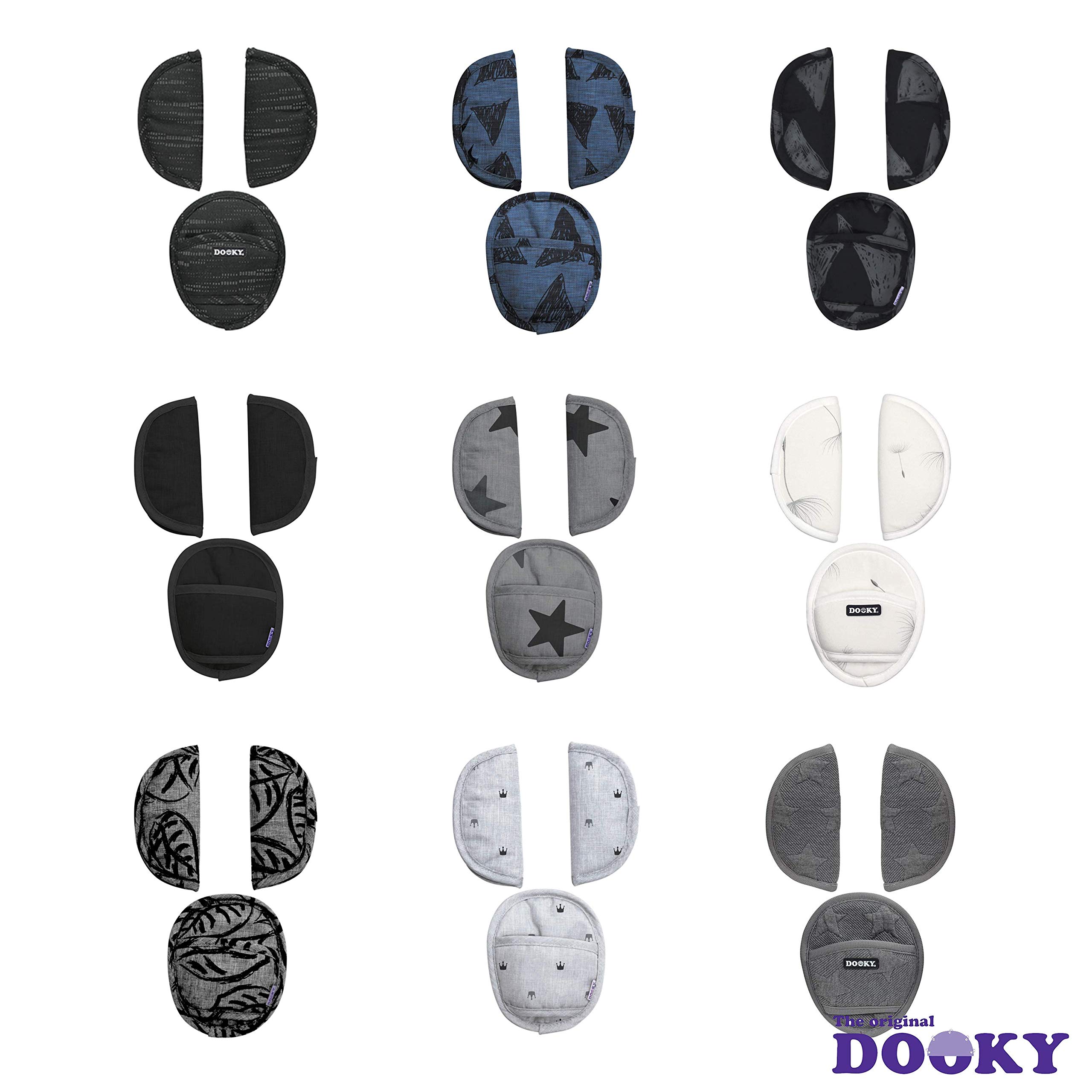 Dooky Universal Pads Gurtpolster Dandelion Weiß 3er Set