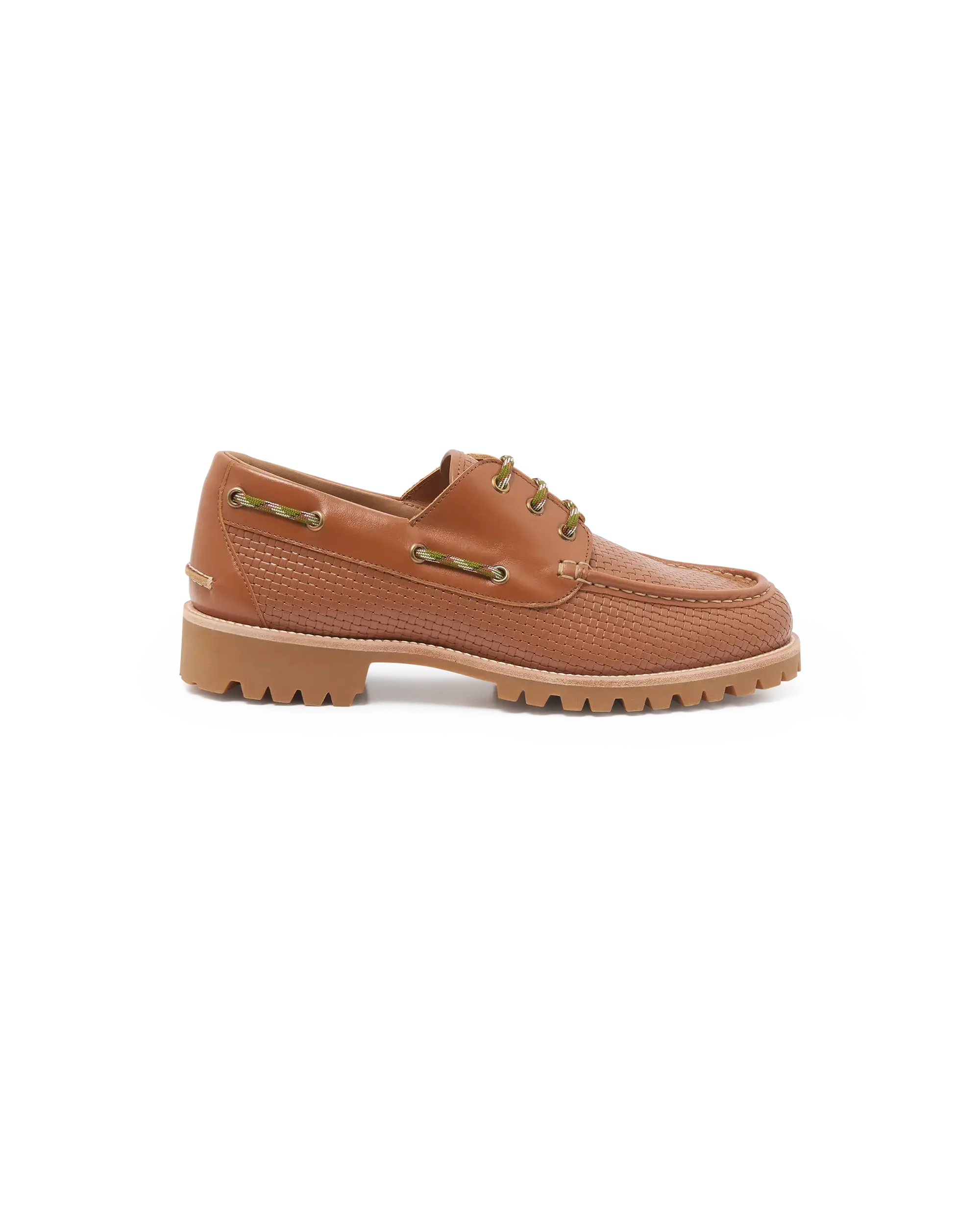 Drôle De Monsieur La Chaussure Bateau Bootsschuh cognac Leder