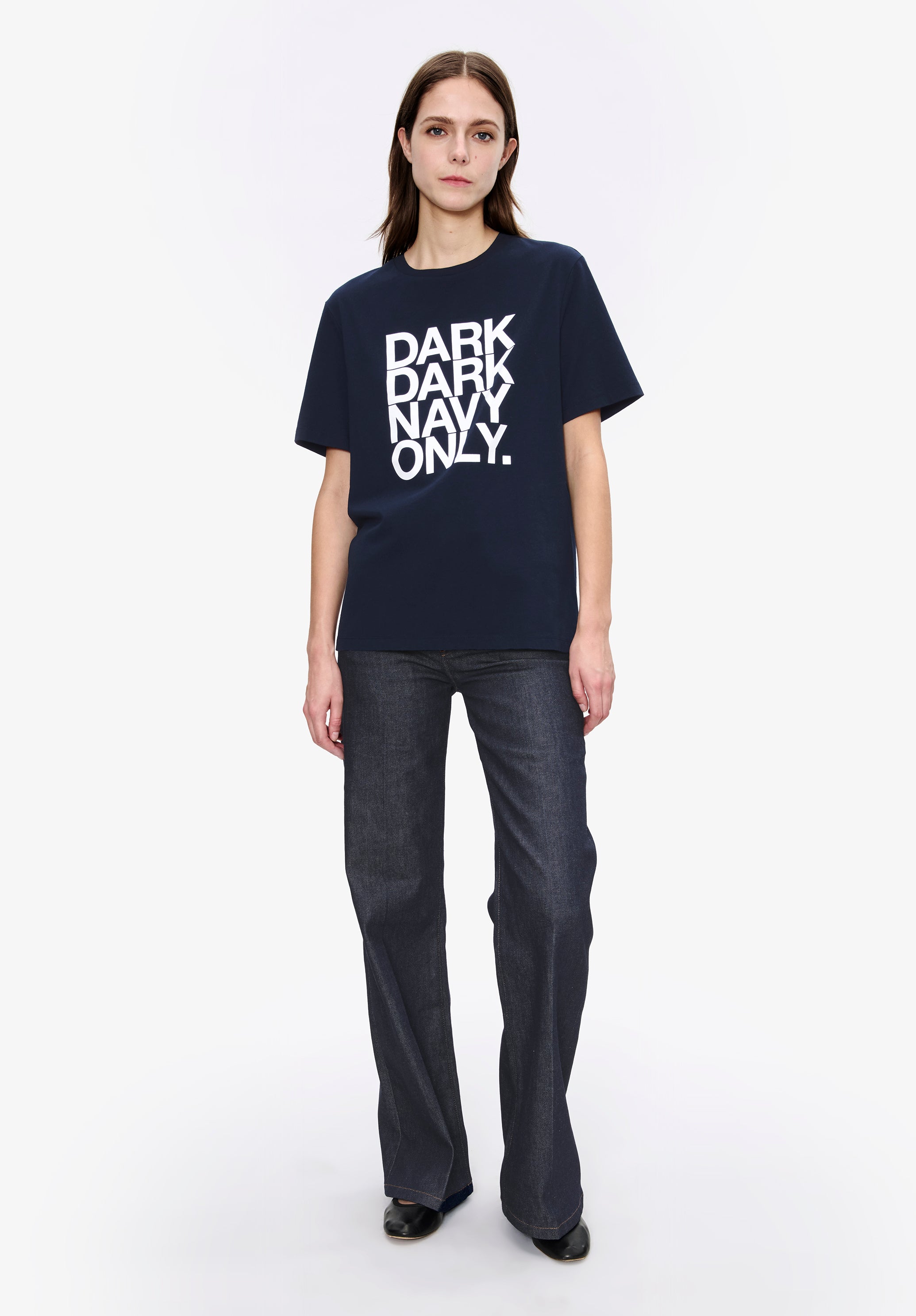 A.P.C. Domino Jeans Denim hohe Taille gerades Bein
