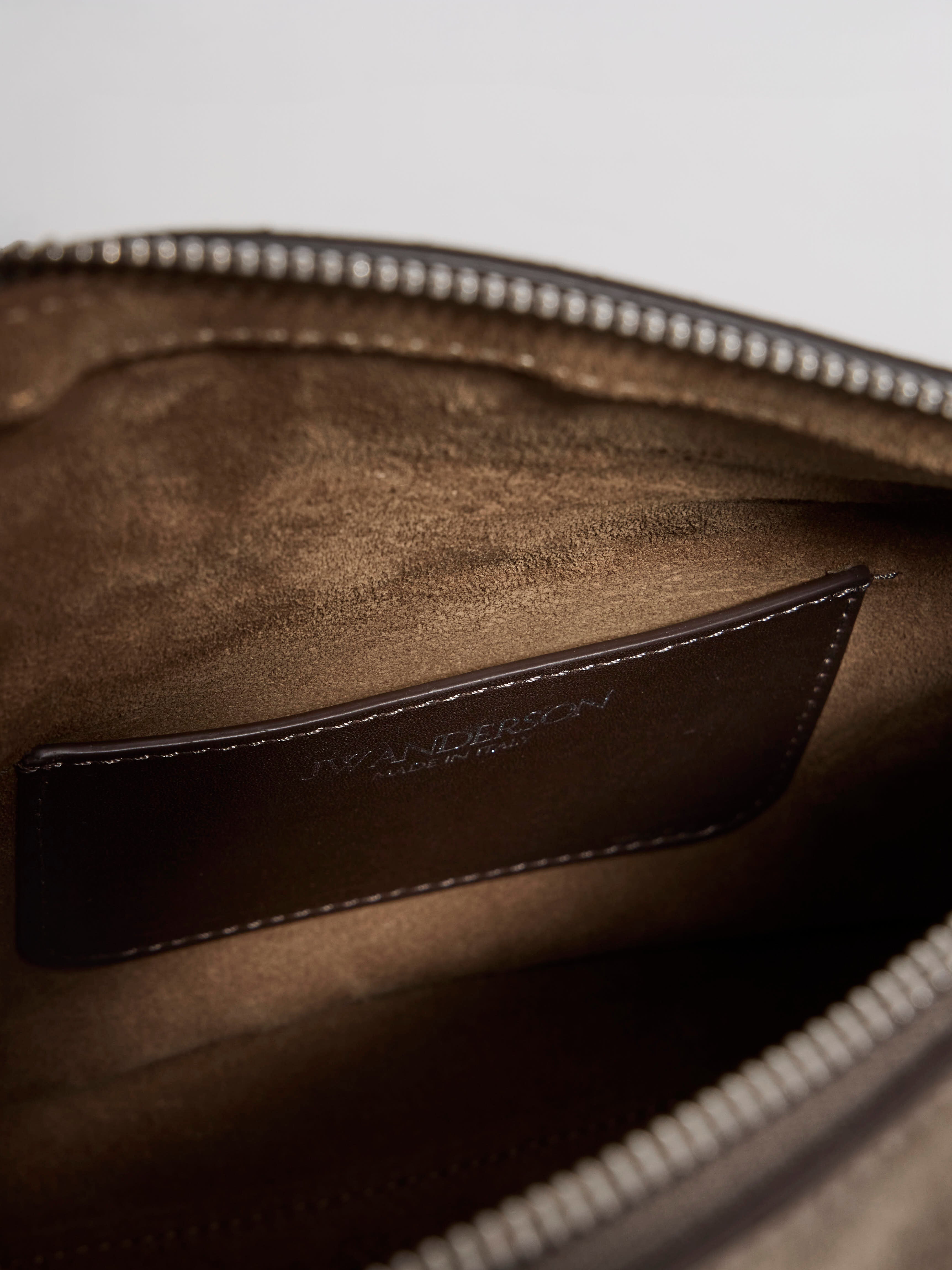 J.W.Anderson Small Messenger Loafer Tasche taupe Leder