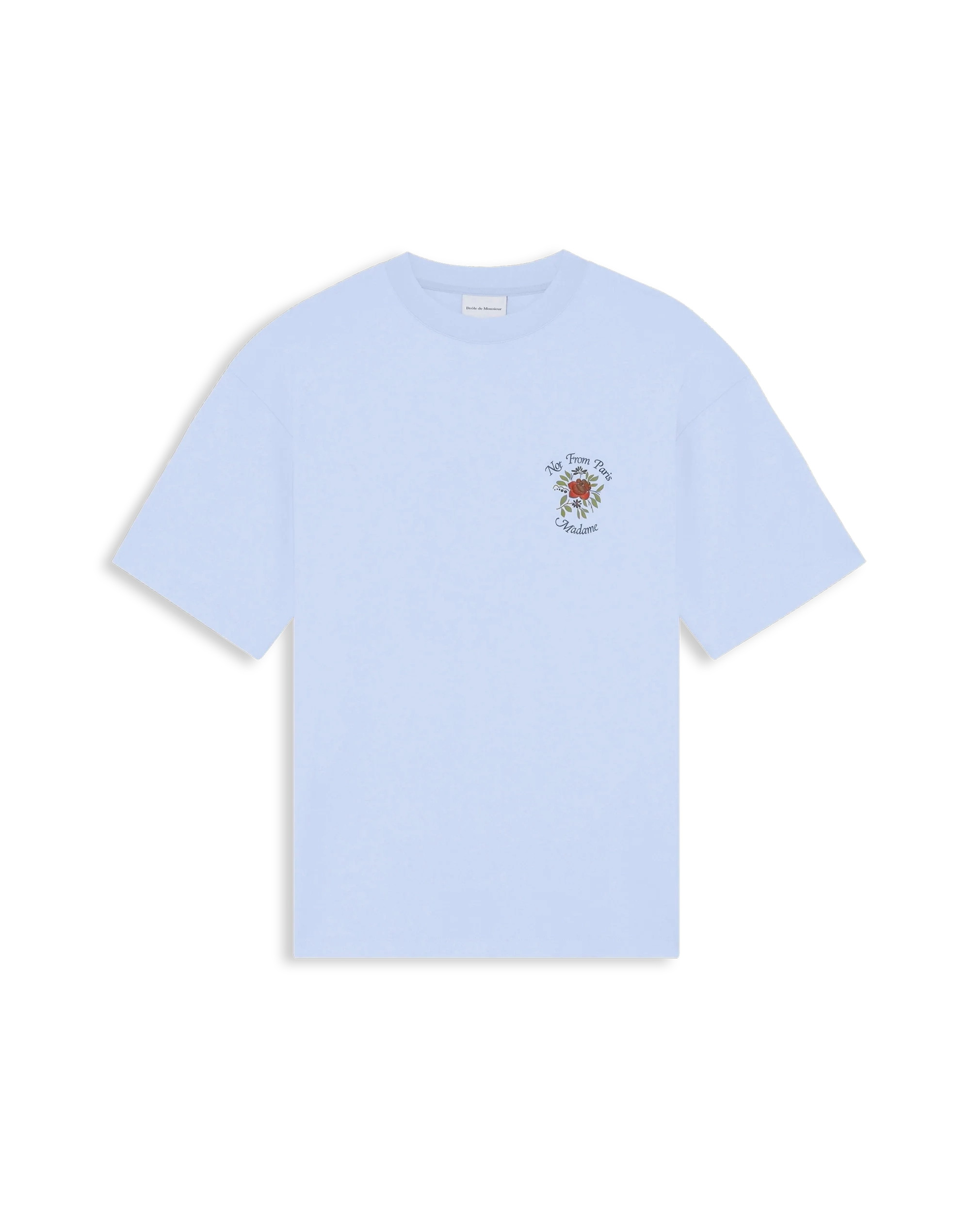 Drôle De Monsieur Slogan Rose T-Shirt hellblau