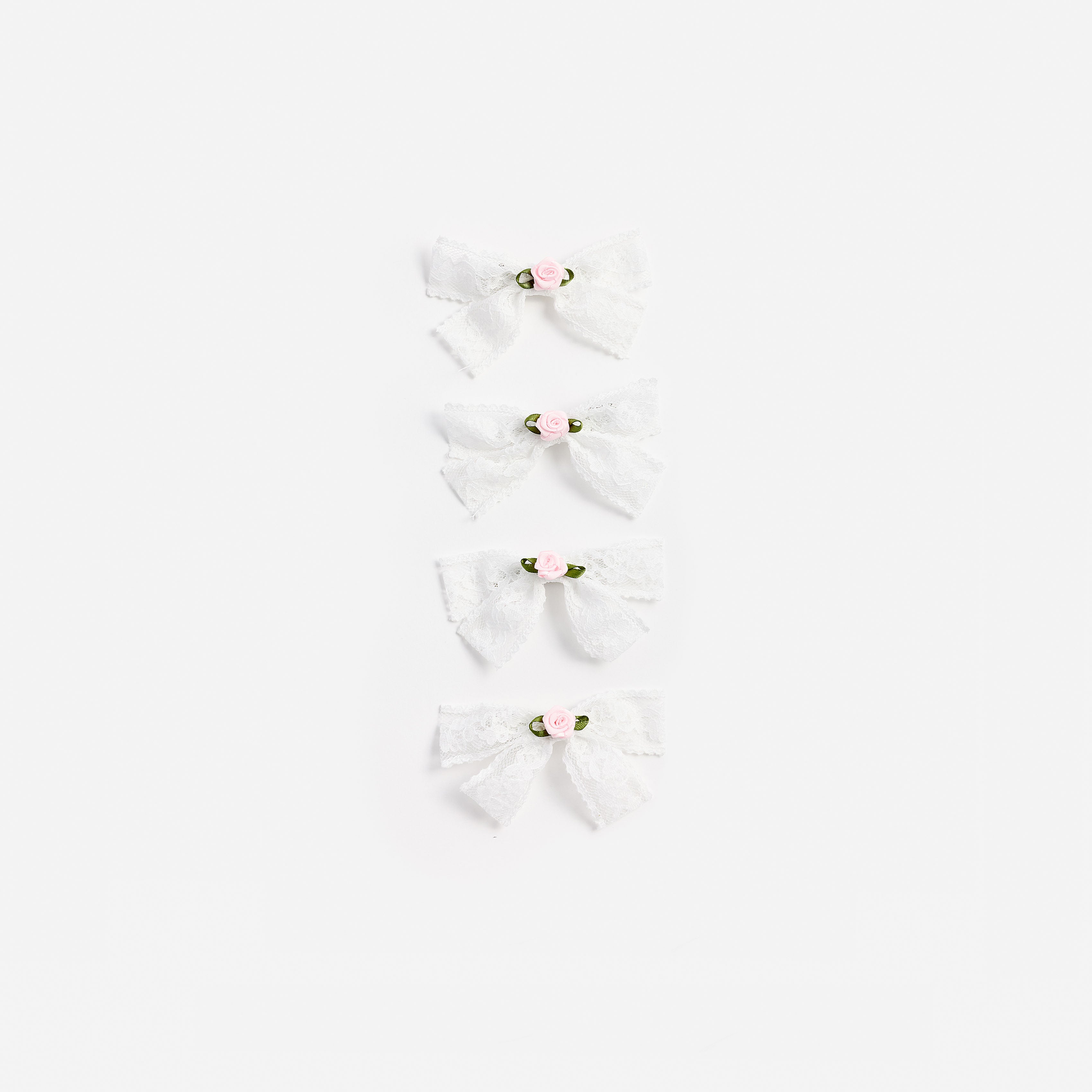 Self Portrait Cream Lace Bow Haarspange Creme Spitze